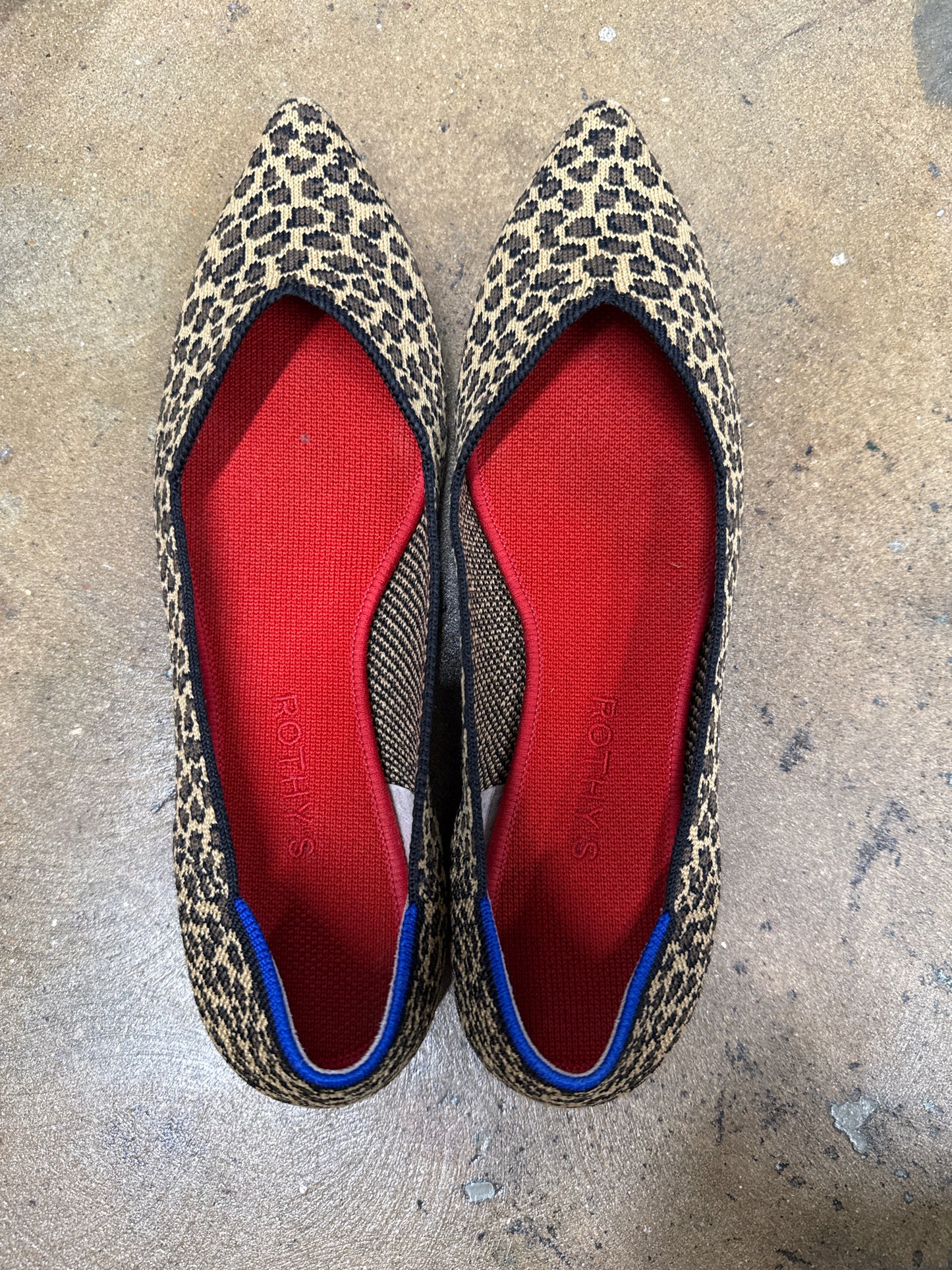ROTHY'S Shoe Size 10 Leopard Flats