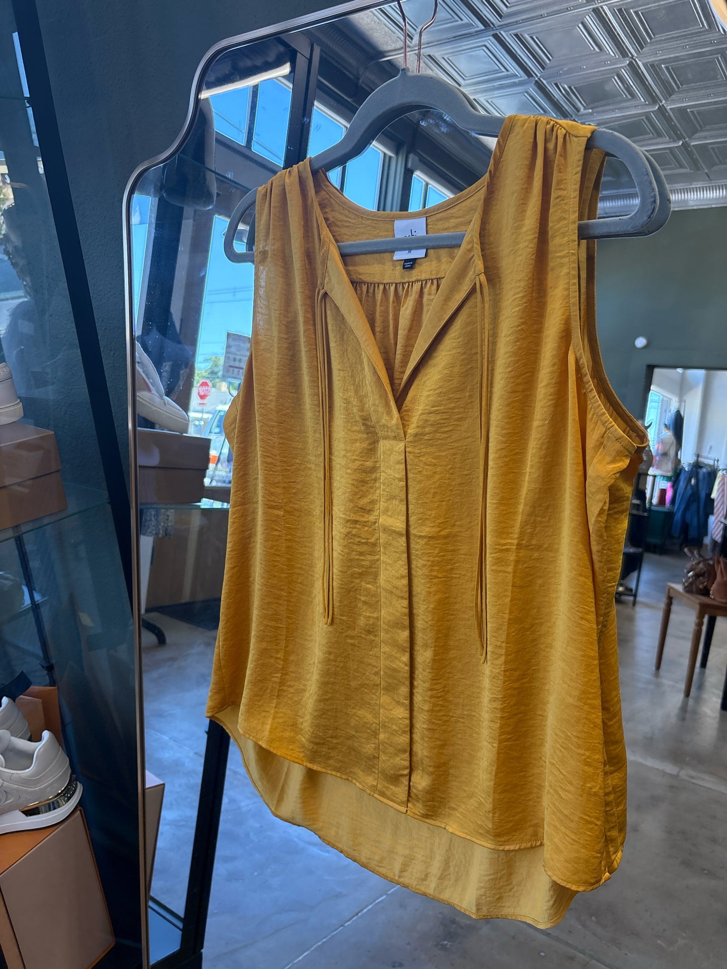 Cabi Size M Yellow Top