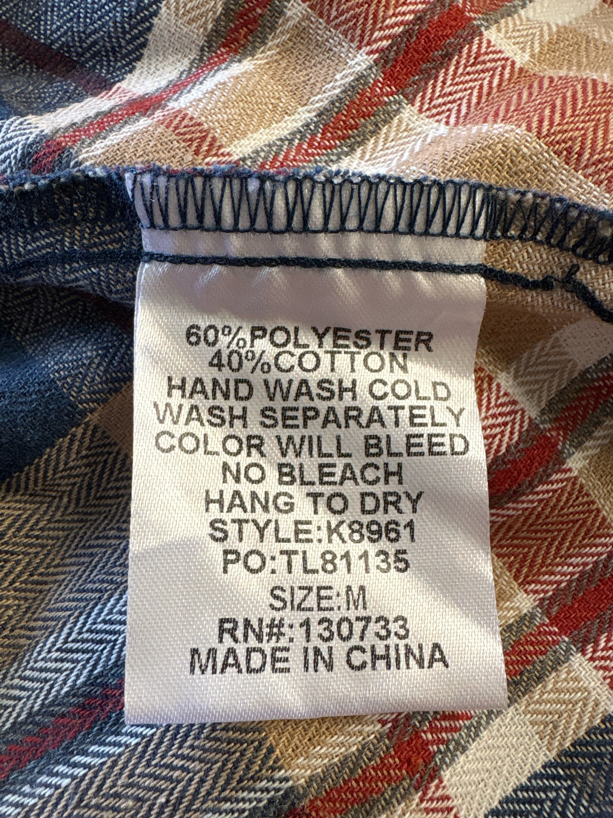 Umgee Size M blue + brown Plaid Dress