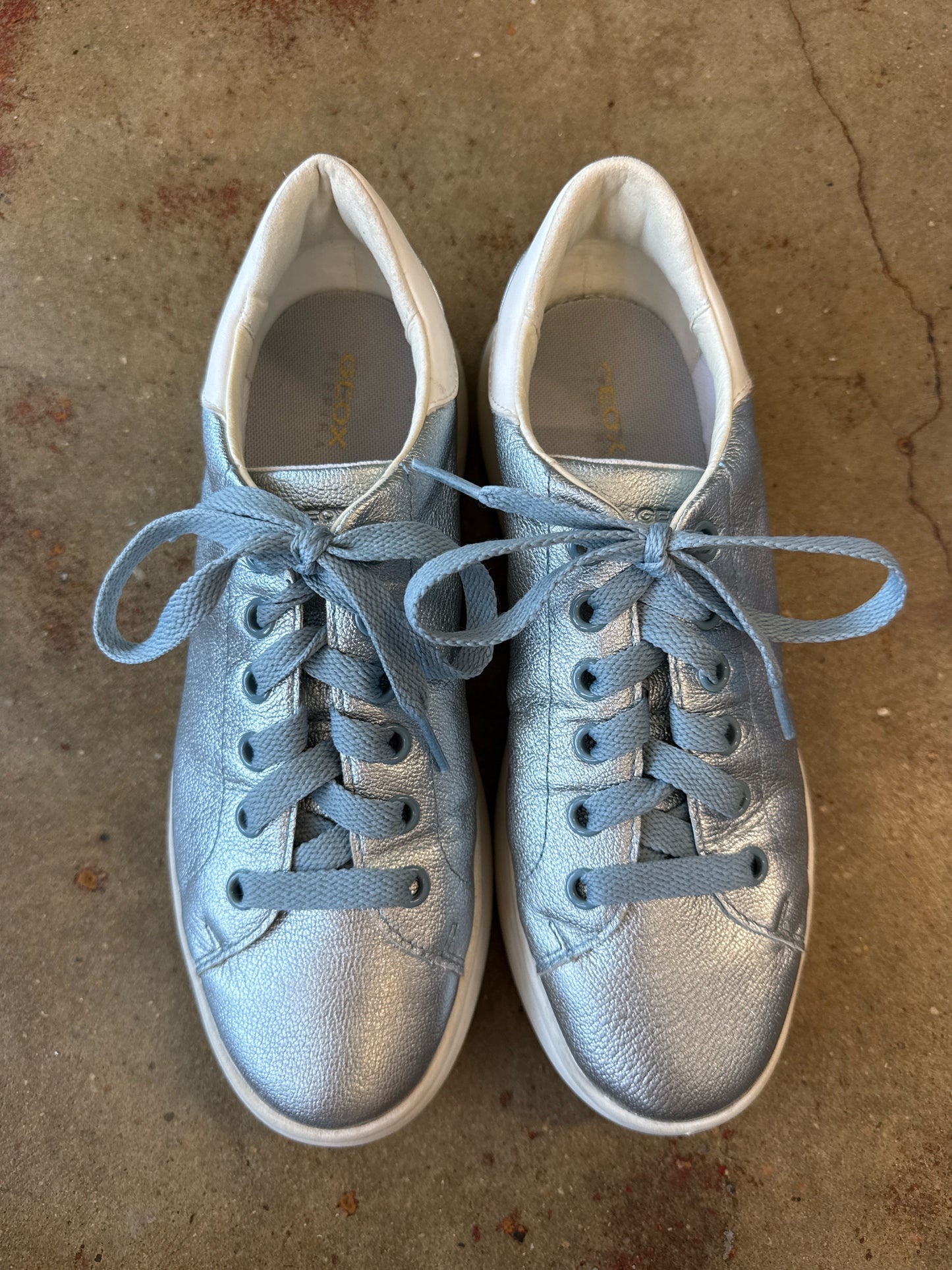 Geox Shoe Size 10 Blue Sneakers