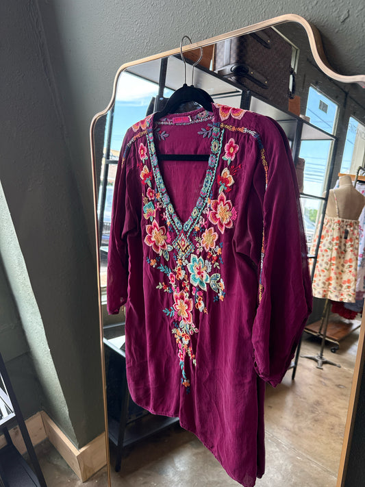 Johnny Was Size S Purple/Multi Top