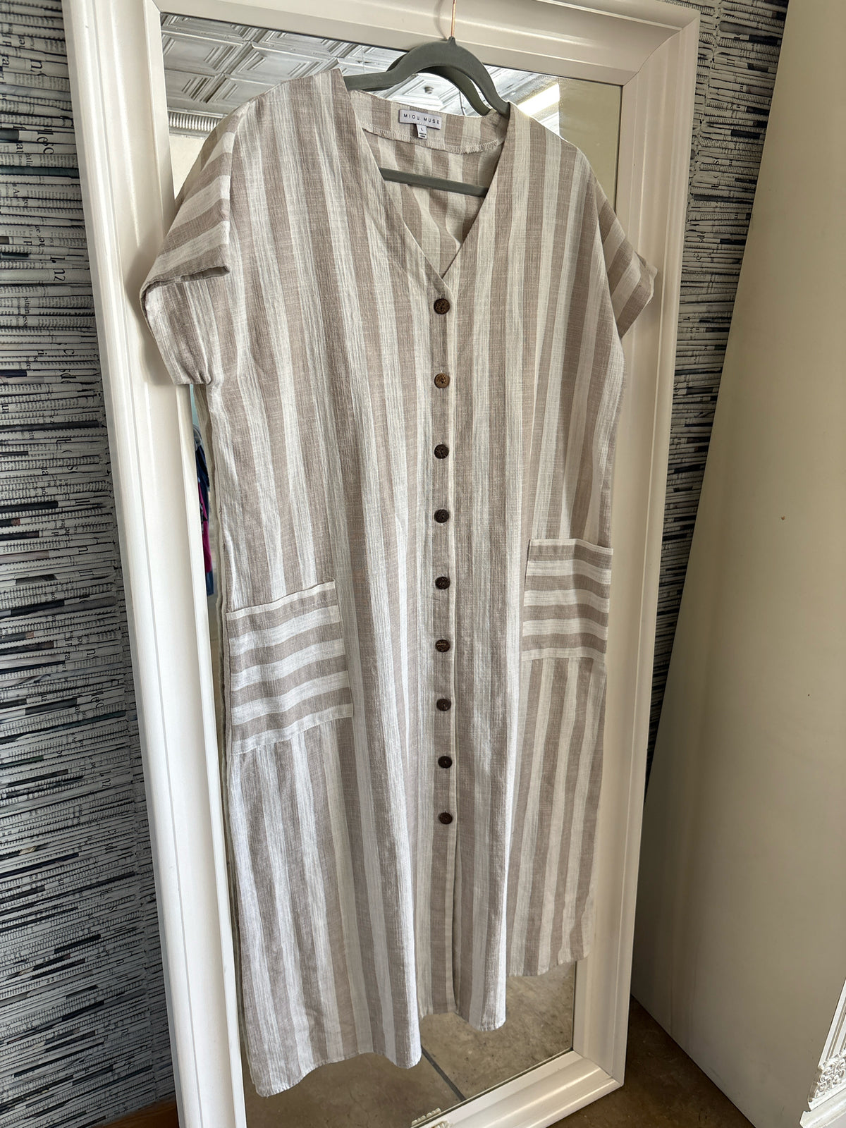 Miou Muse Size L beige/cream Dress