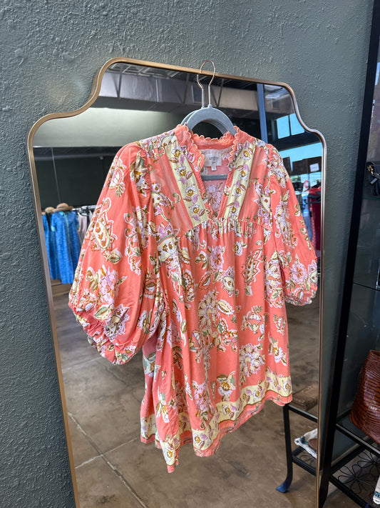 Umgee Size L Orange Top