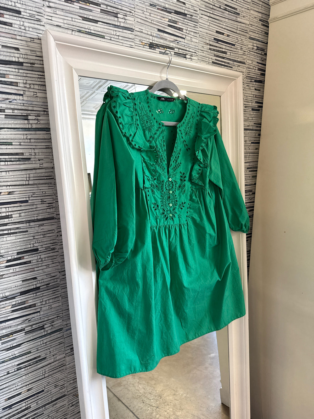 ZARA Size M Green Dress