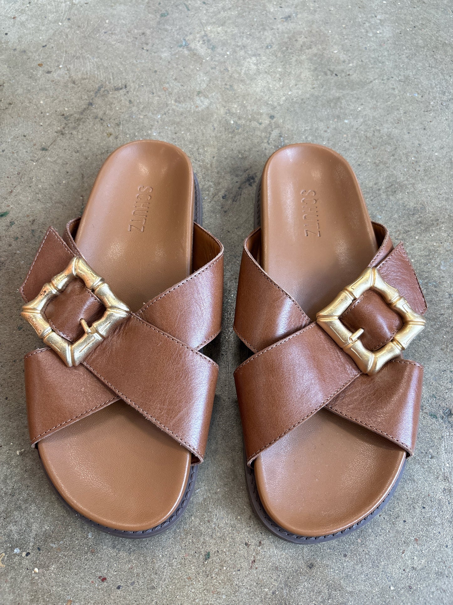 Schutz Shoe Size 26 Brown Sandals