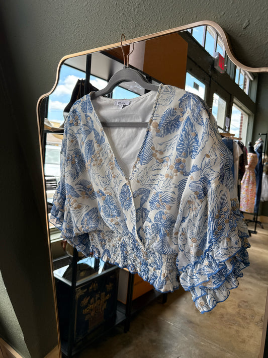 BTFL-life Size S white/multi Floral Top