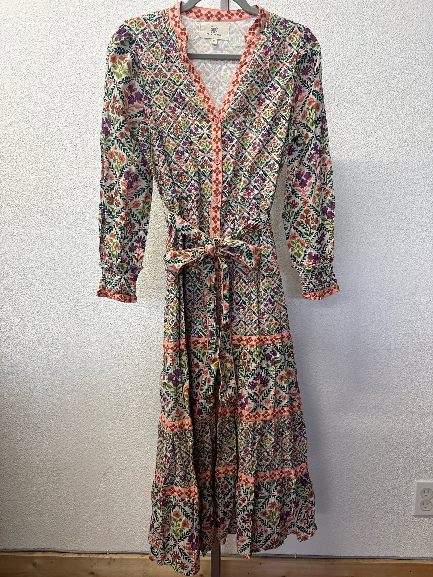 Printfresh Size XS multi Floral Dress