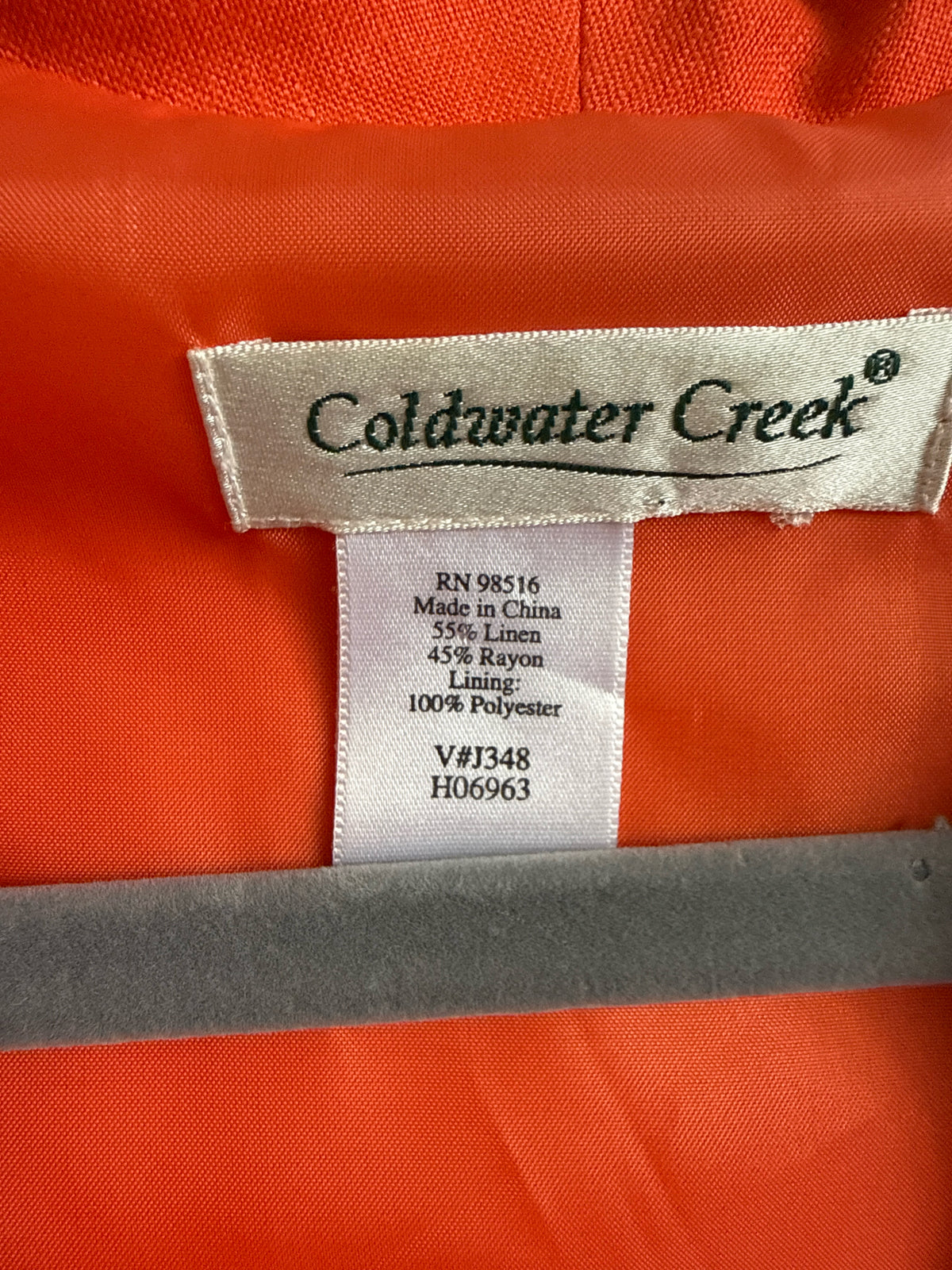 Coldwater Creek Orange Dress