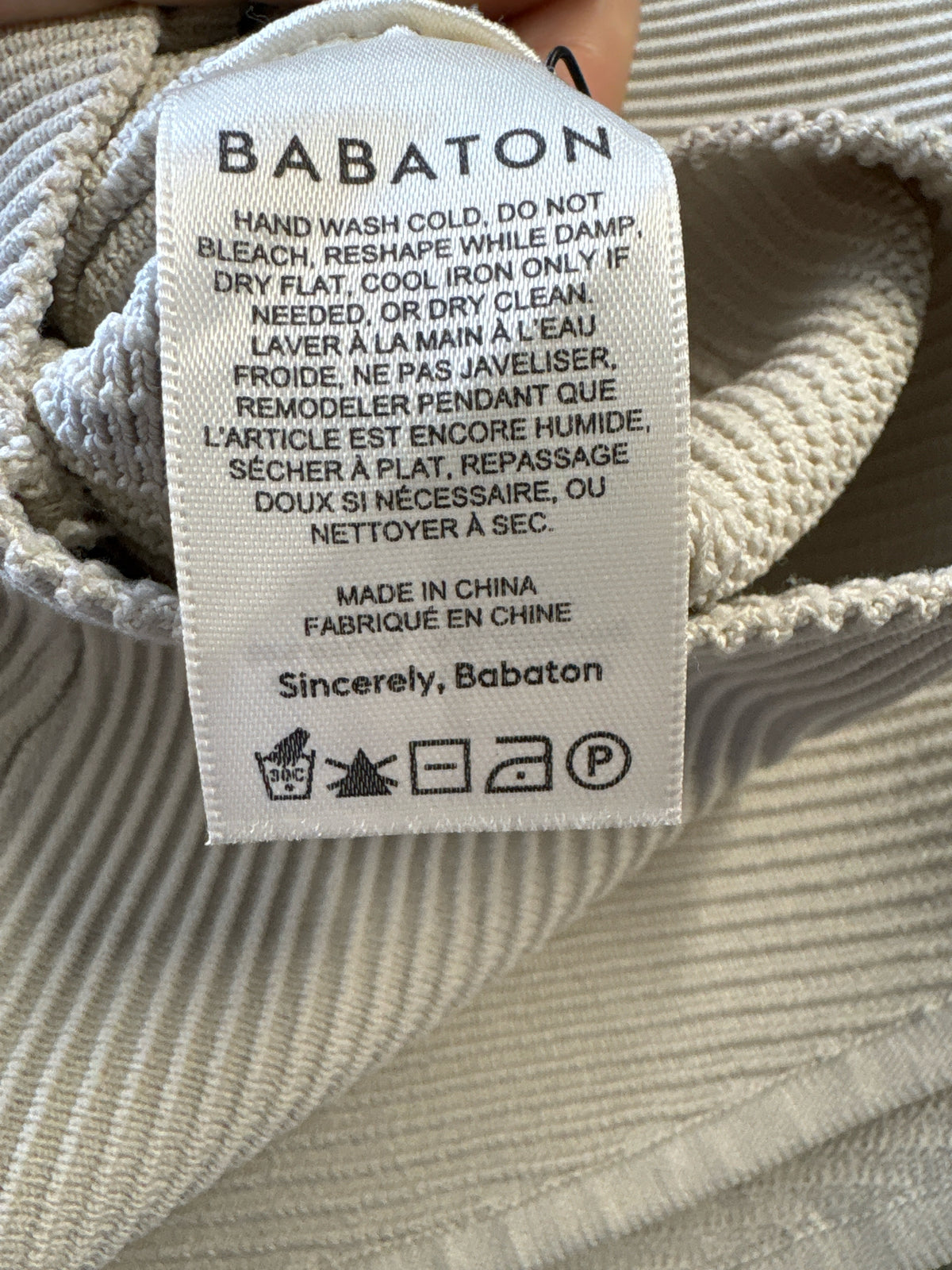 Babaton Size XXS Beige Top