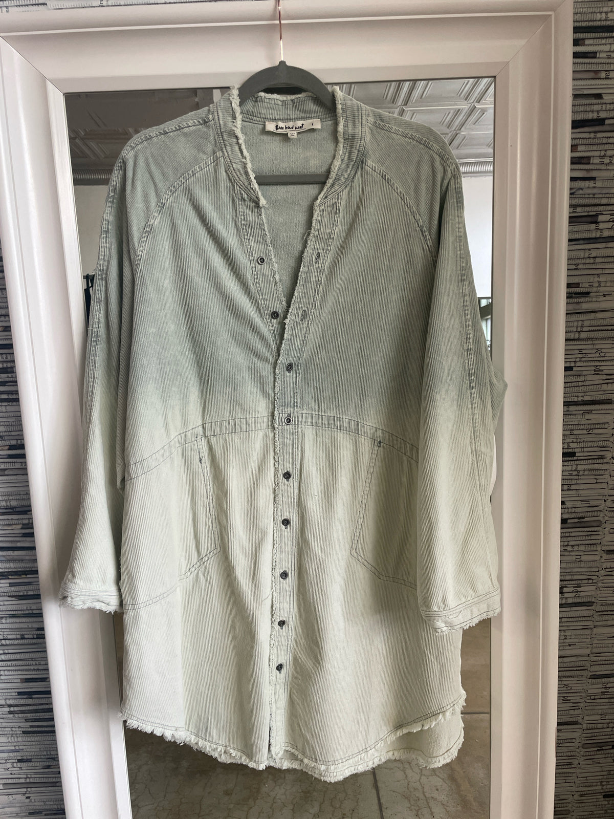 three bird nest Size L Blue light fade Dress