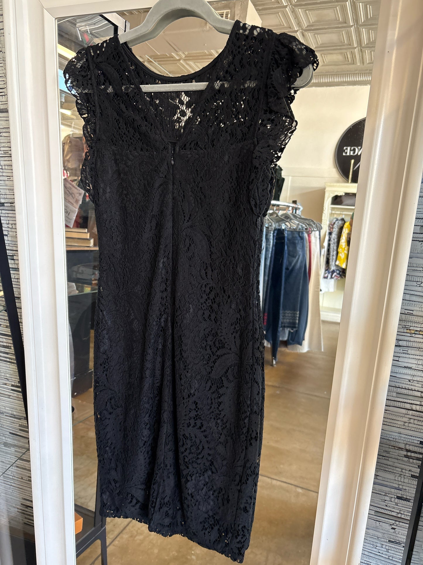 White House Black Market Size XS Black Lace Dress