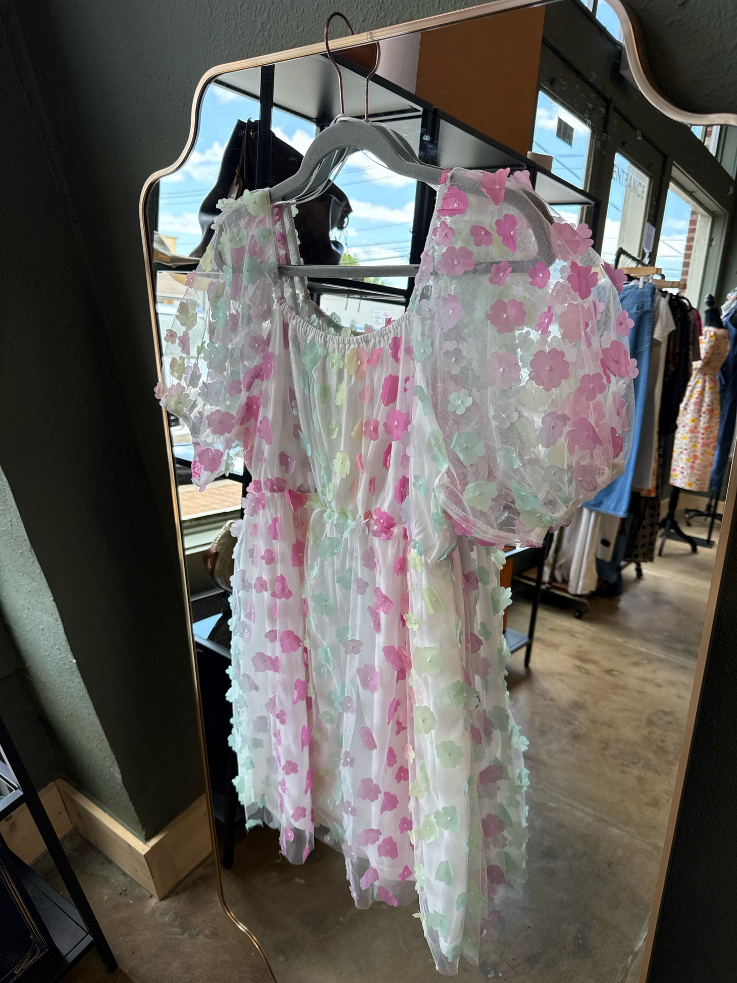Baevely Size L multi Flowers Dress