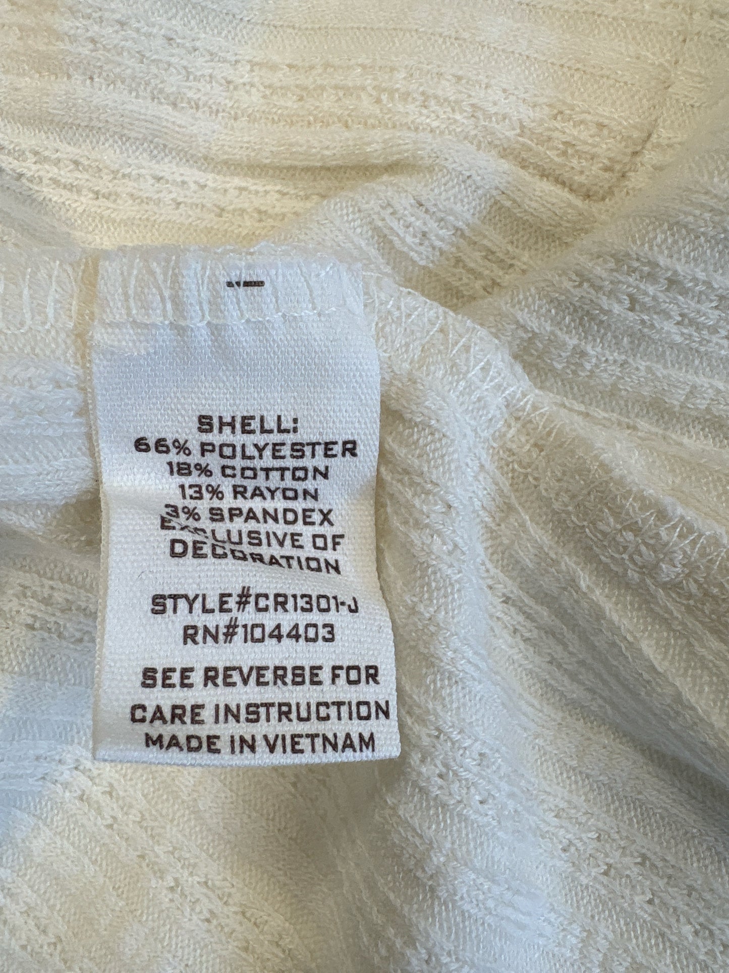 Blu Pepper Size S Cream Cardigan