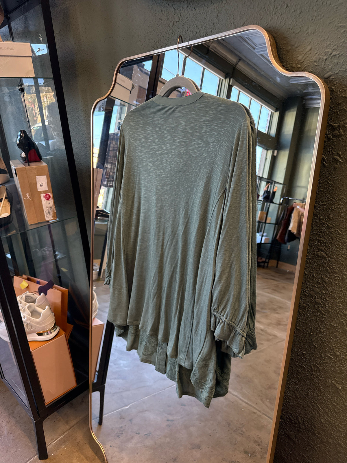Democracy Size 2X Green Top