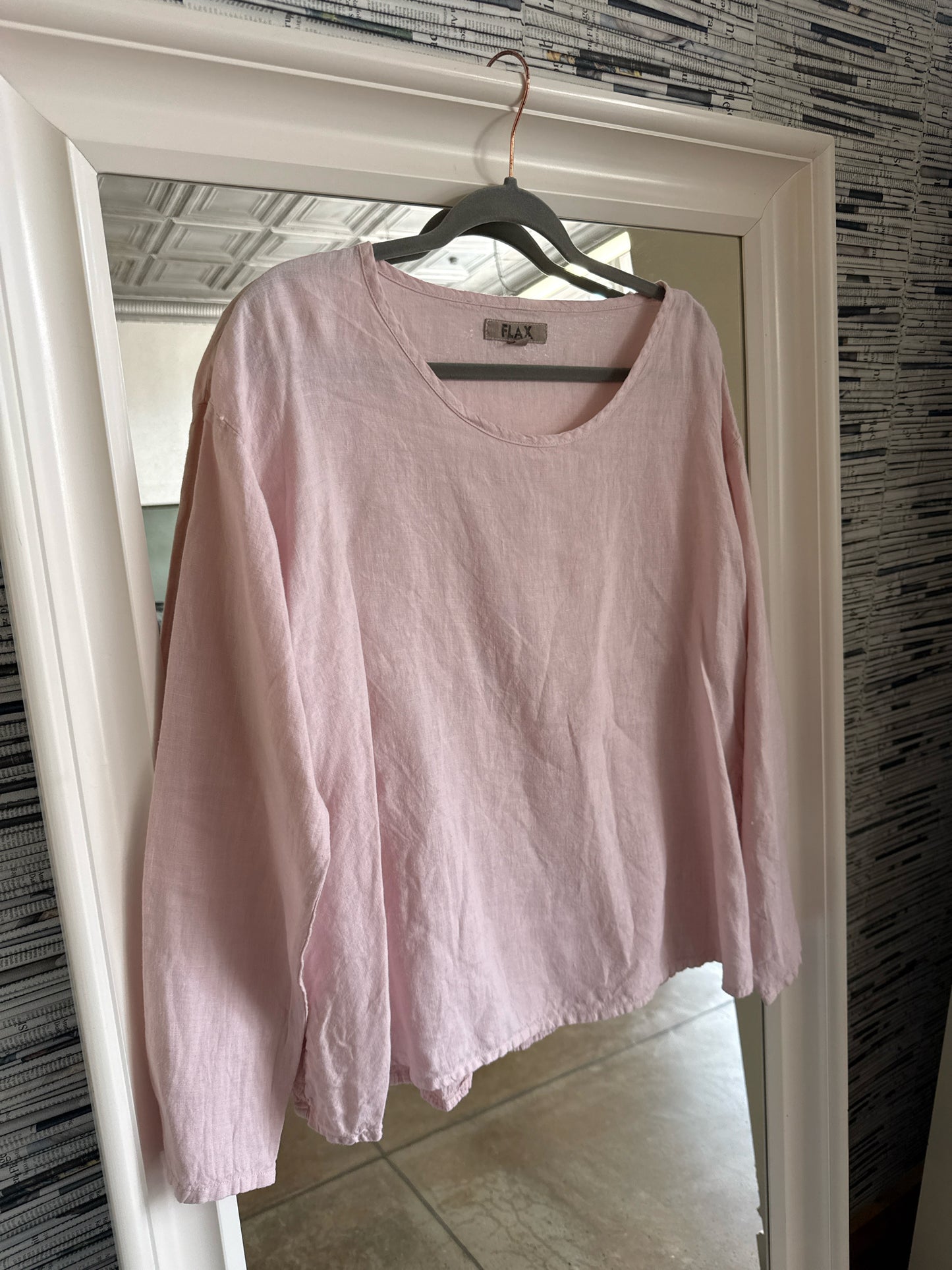 FLAX Size P Pink Top