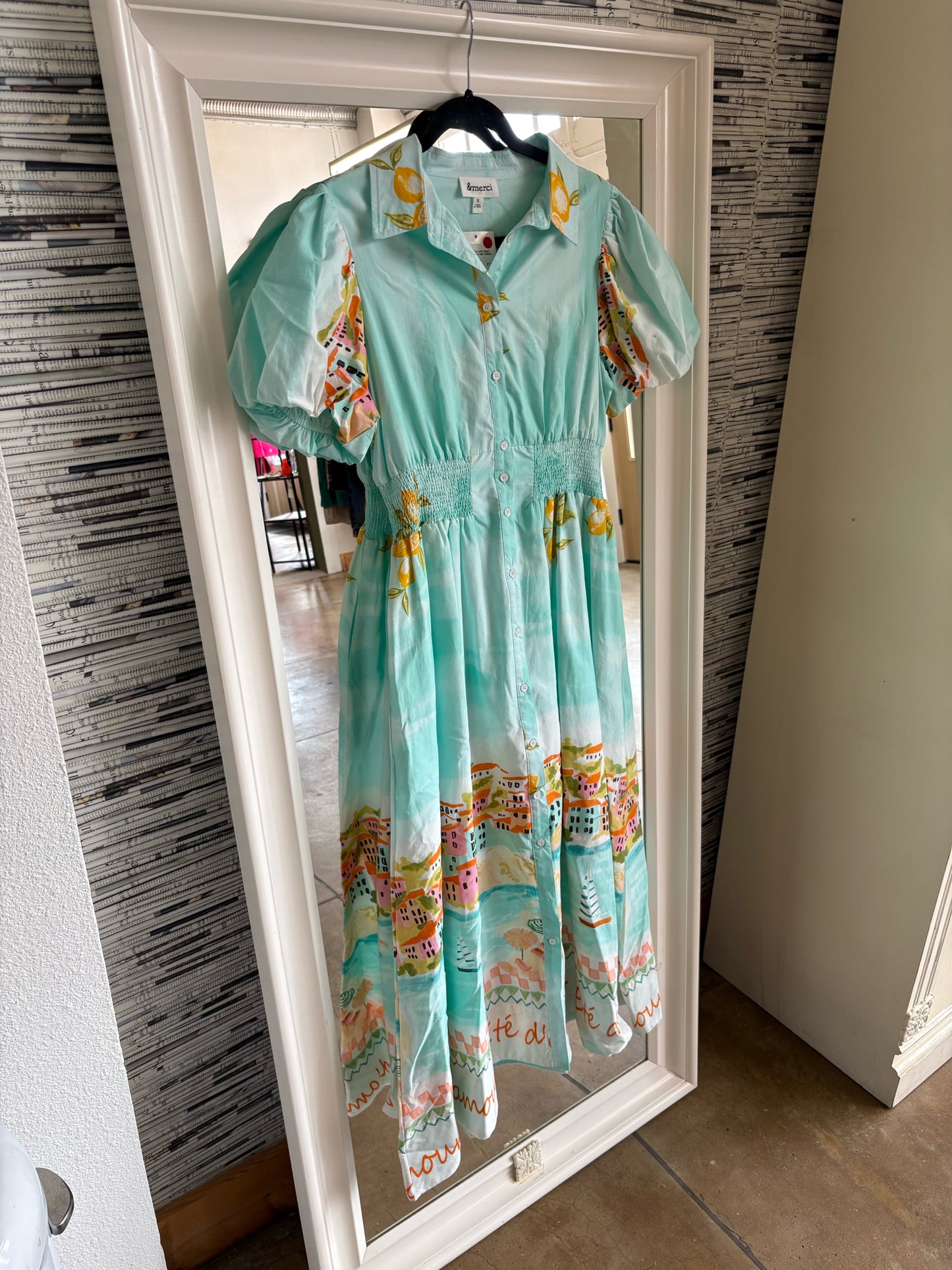 &merci Size S Teal Dress