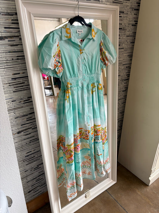 &merci Size S Teal Dress