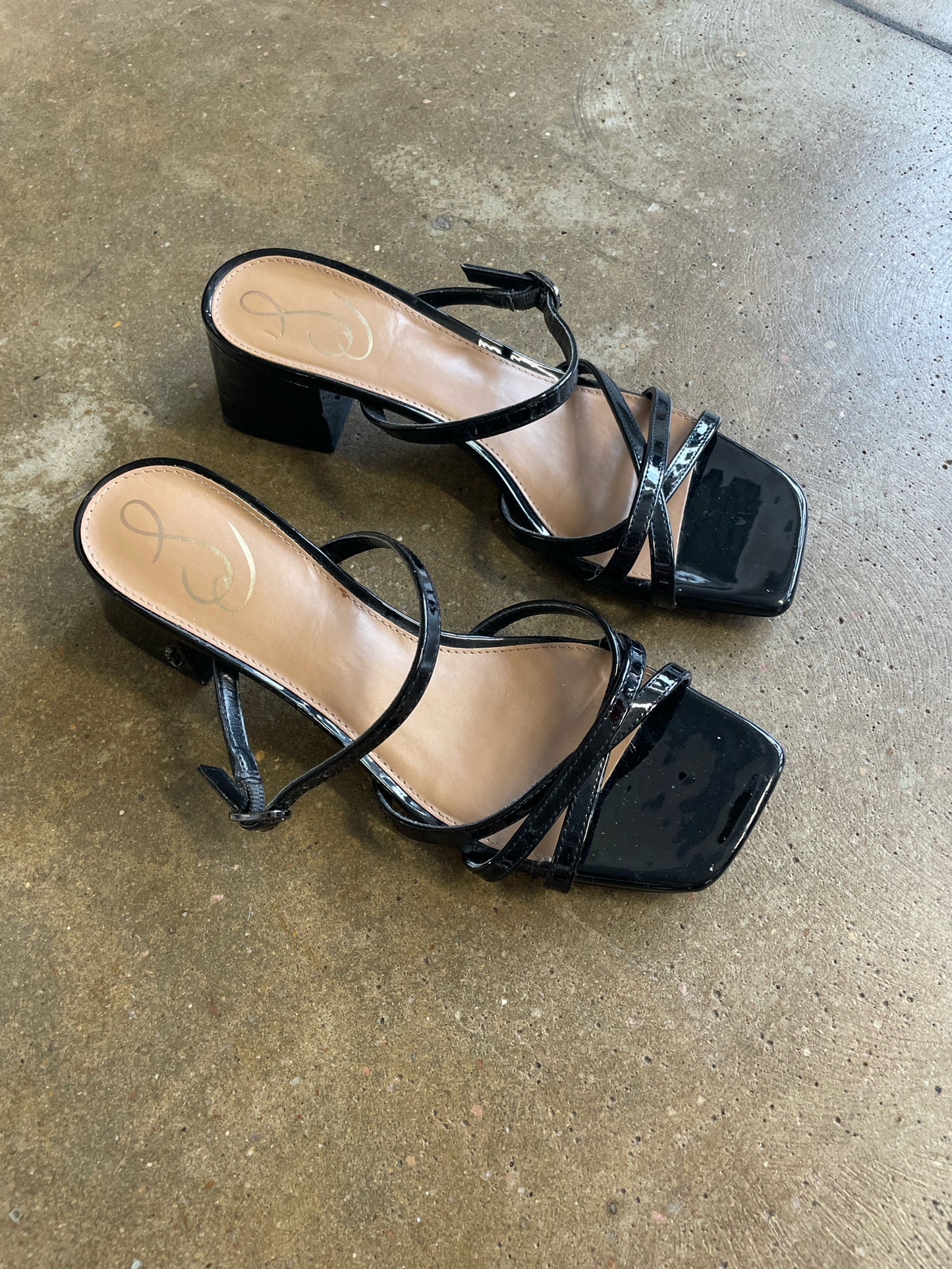 Sam Edelman Shoe Size 8 Black Sandals