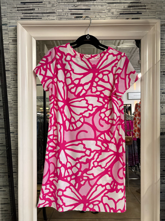 JUDE CONNALLY Size S pink and white Coral Reef Dress