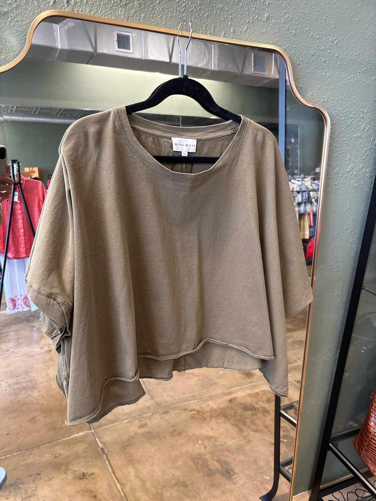 Miou Muse Size L Olive Top