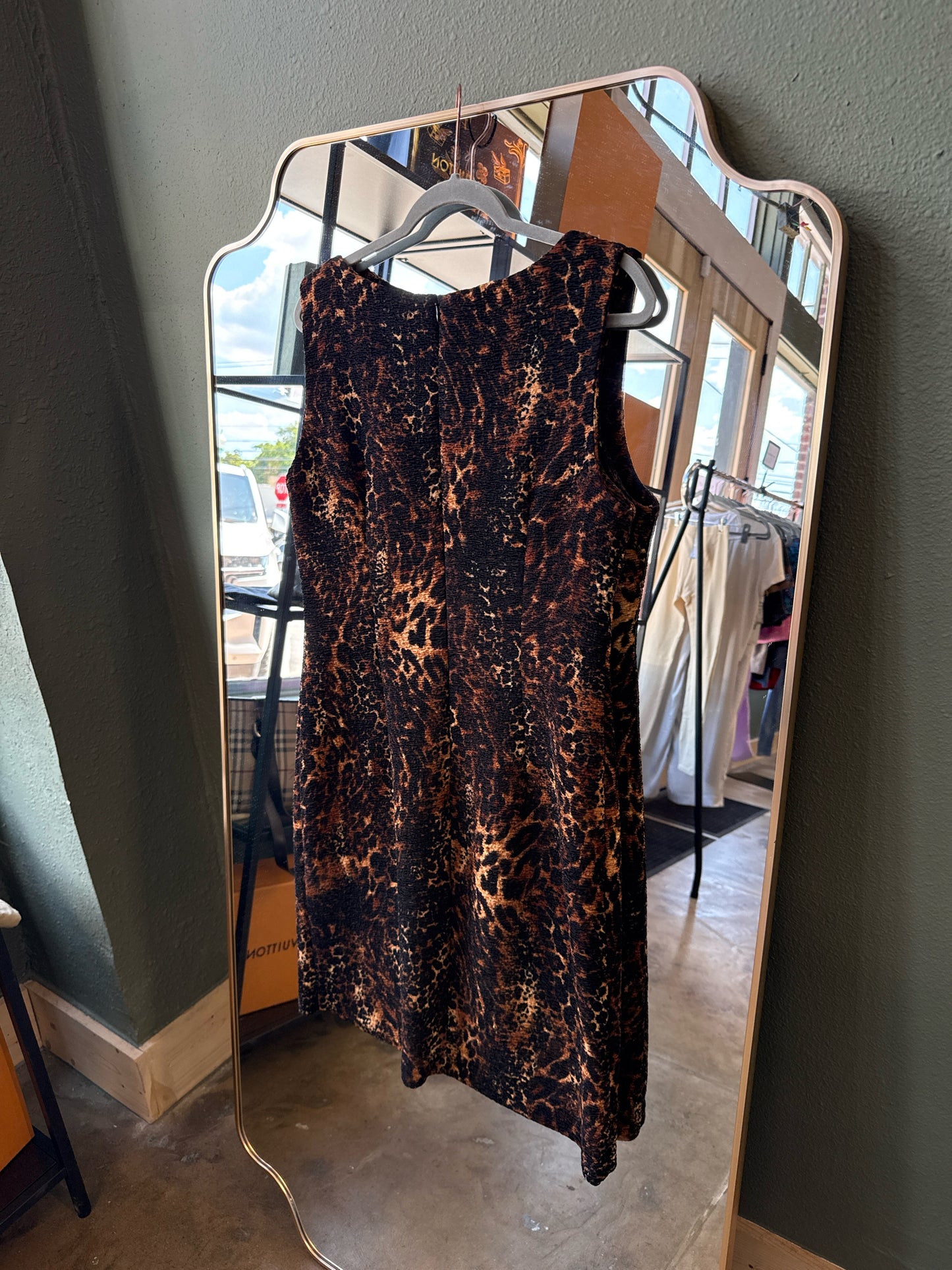 connected apparel Size 14 Brown/Black Dress