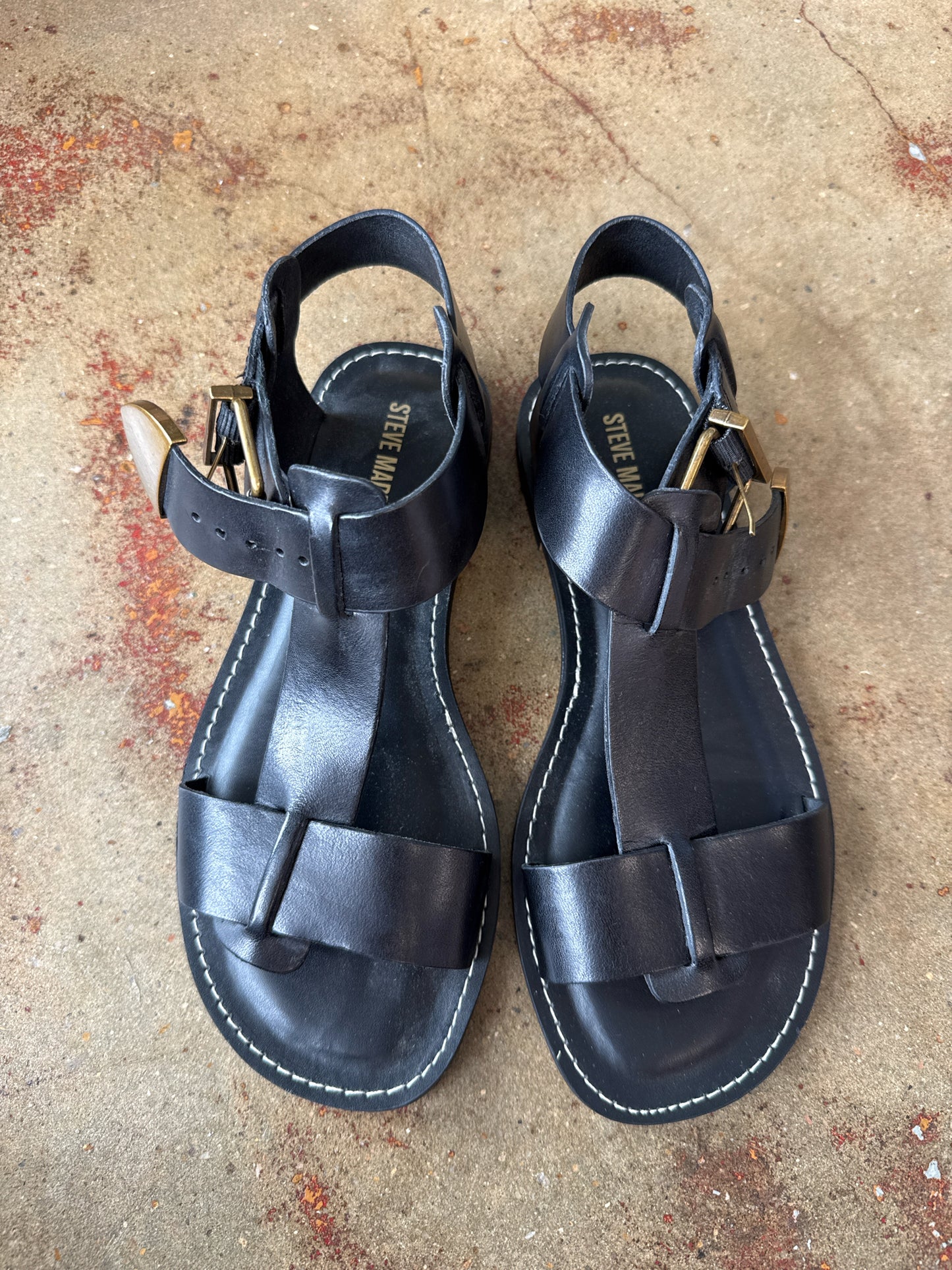 Steve Madden Shoe Size 6 Black Sandals