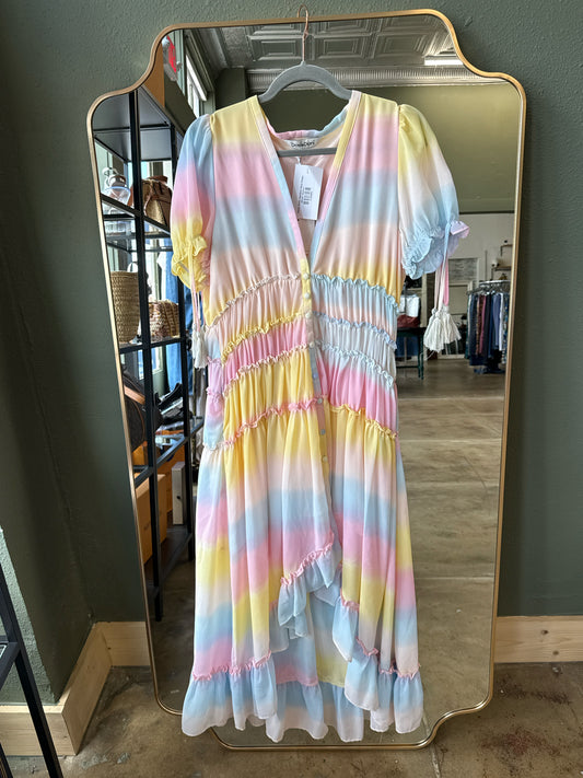 Davi & Dani Size M multi Tie Dye Dress