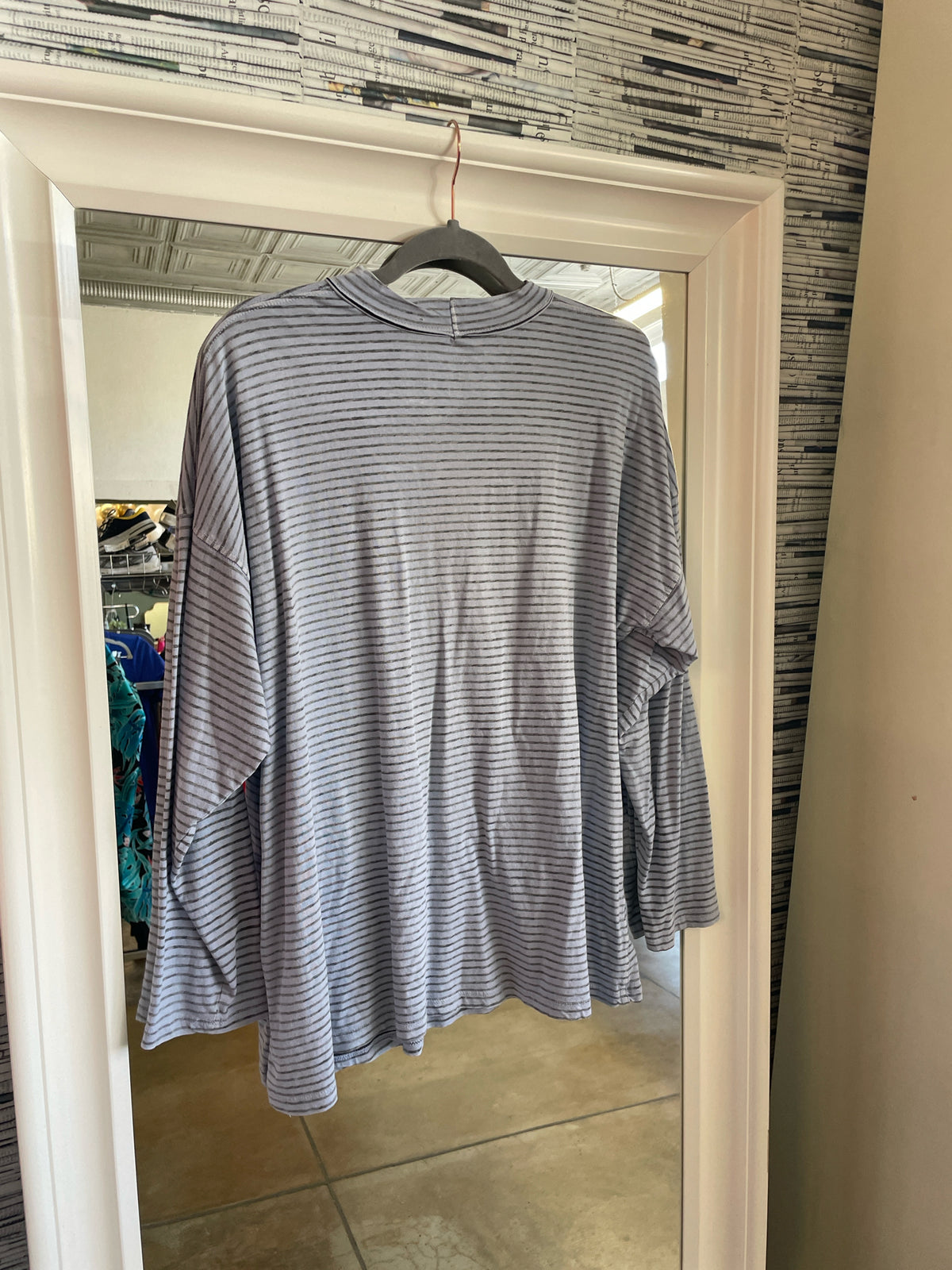 We The Free Size S Slate Blue Top