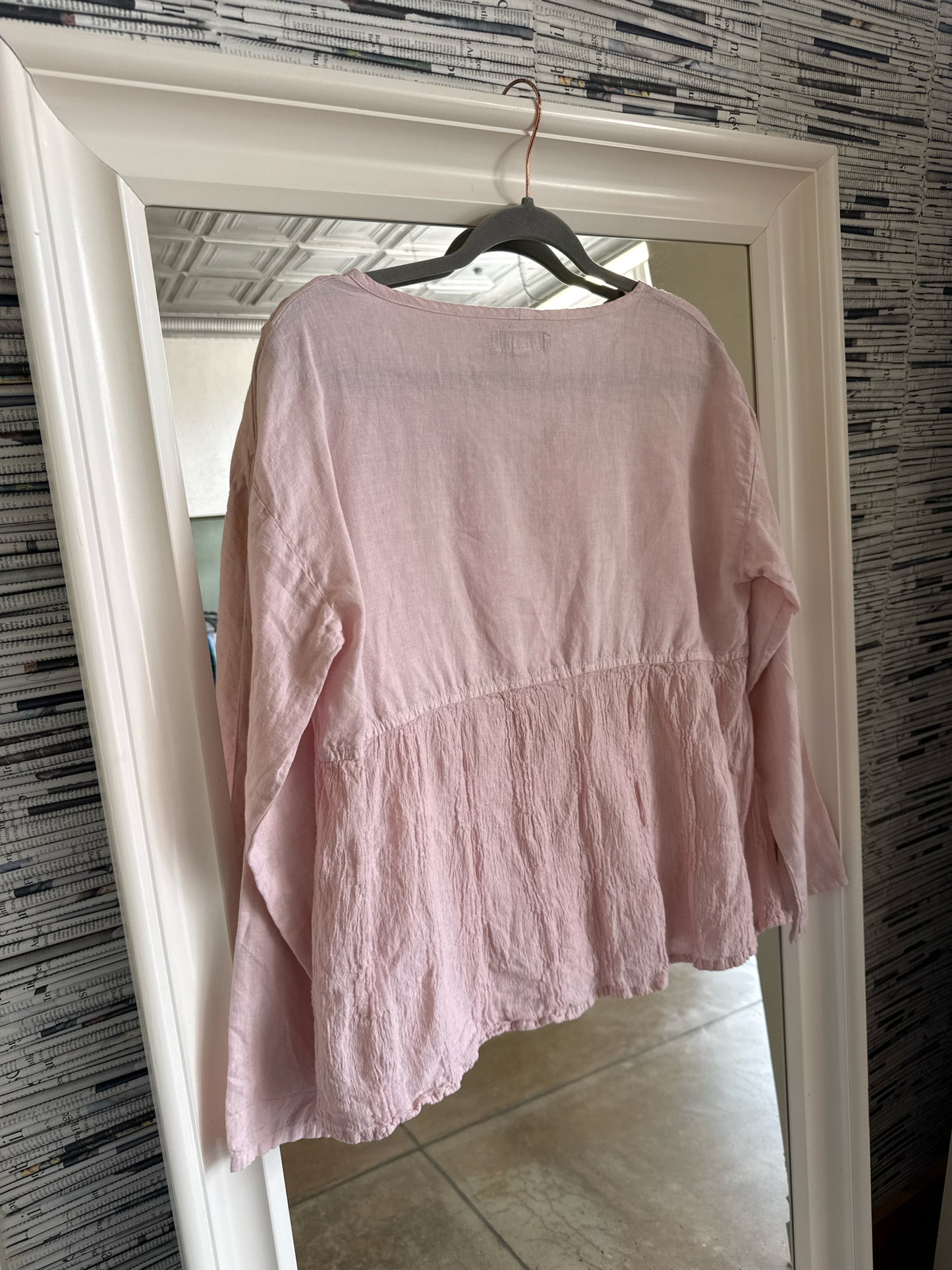 FLAX Size P Pink Top