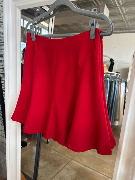 Ralph Lauren Size 2 Red Flare Skirt