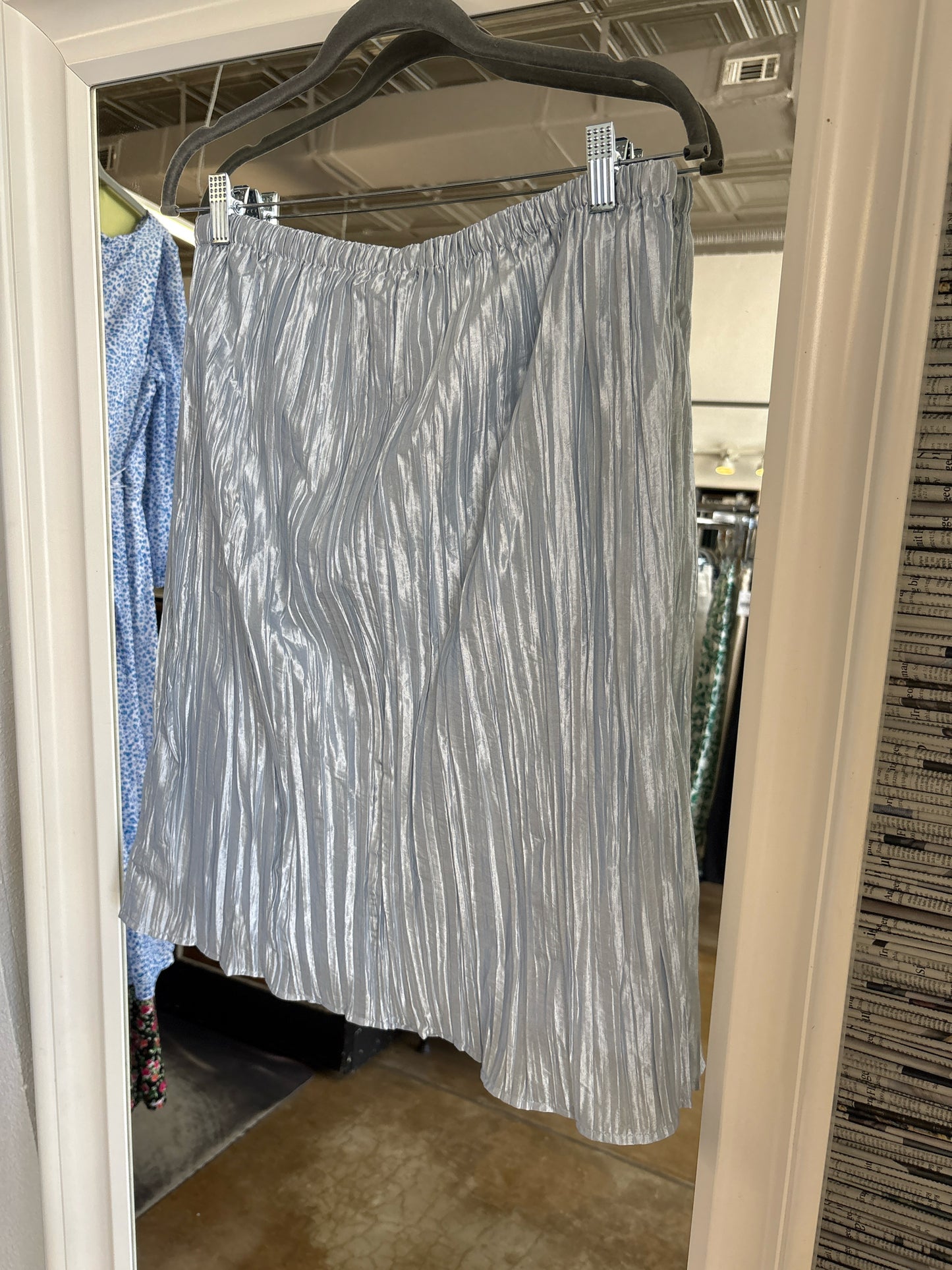 J. CREW Size S silver blue Skirt
