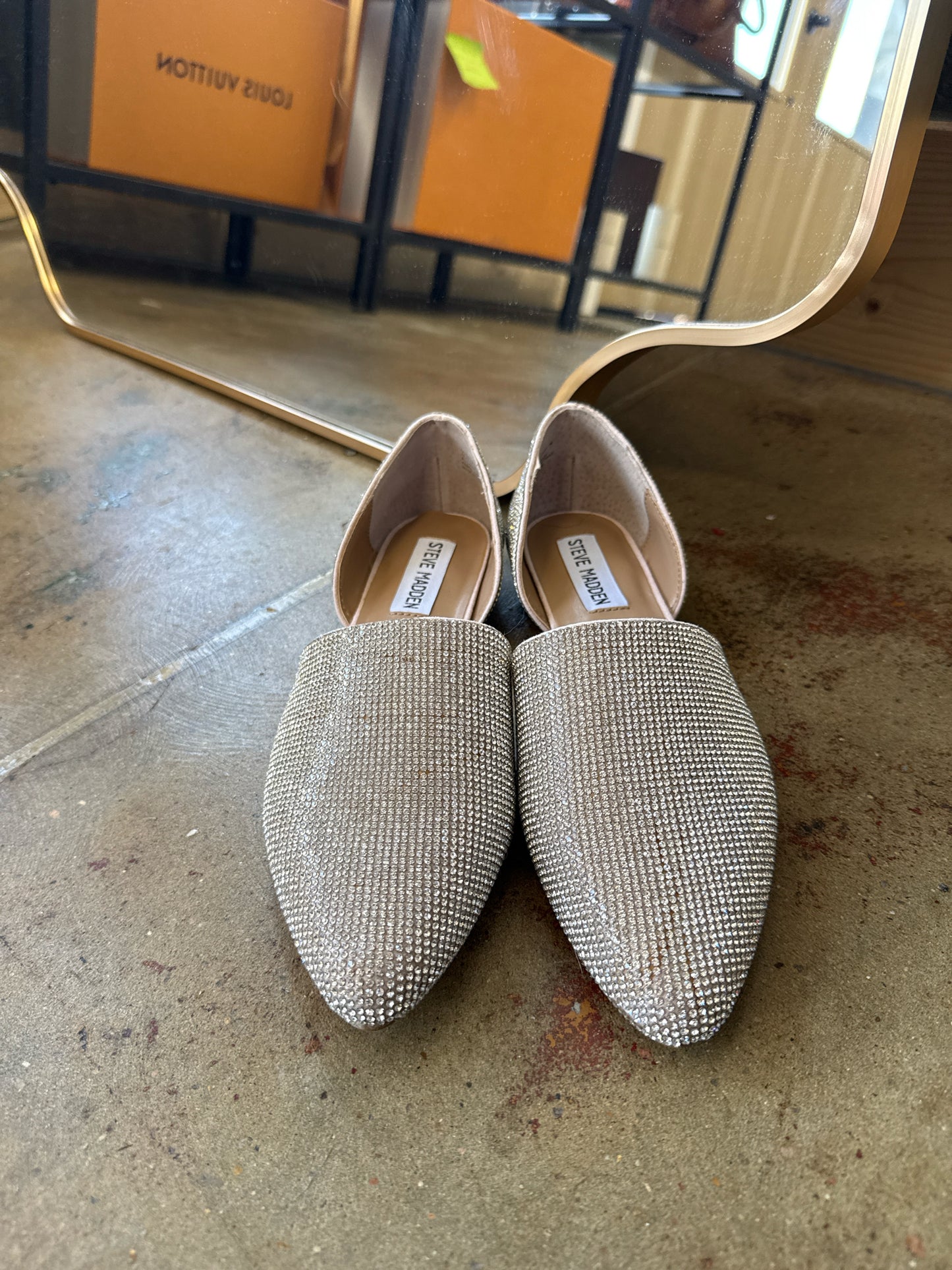 Steve Madden Shoe Size 7 Silver Loafers