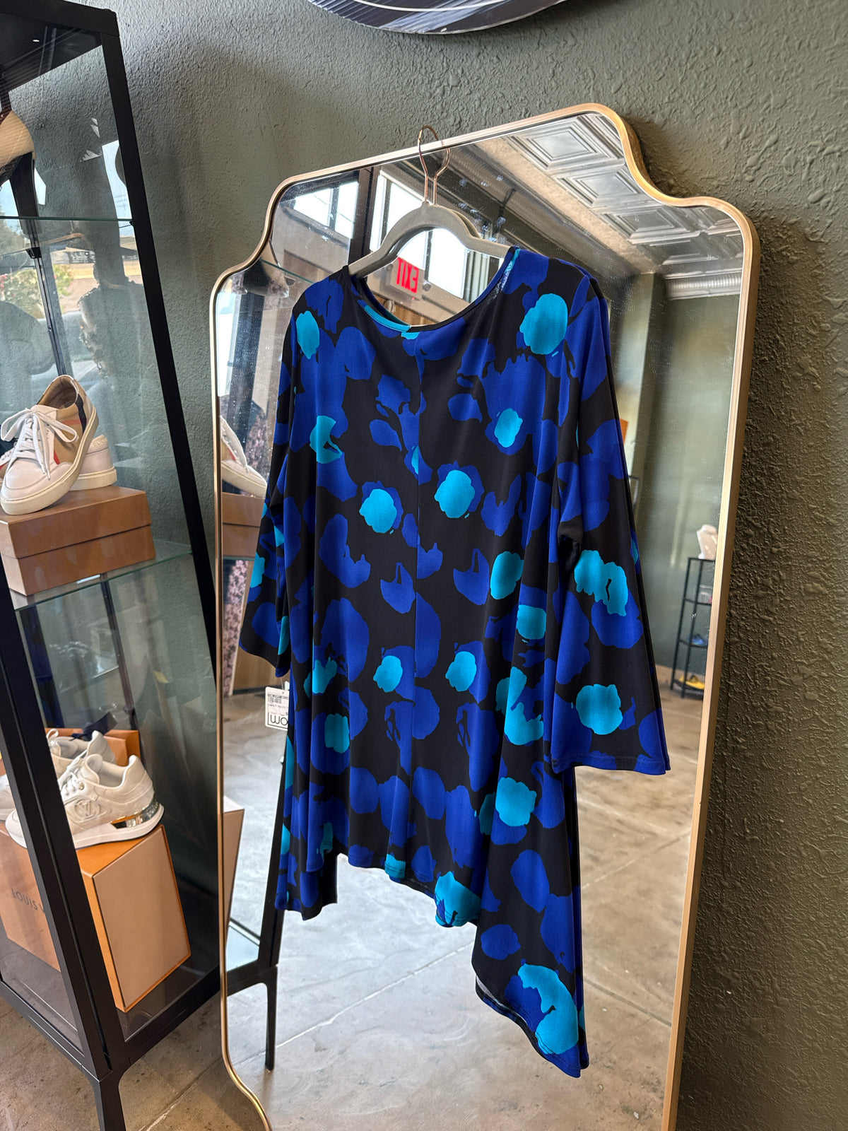 Ciara Sun Woo Size XL Blue/Black Dress