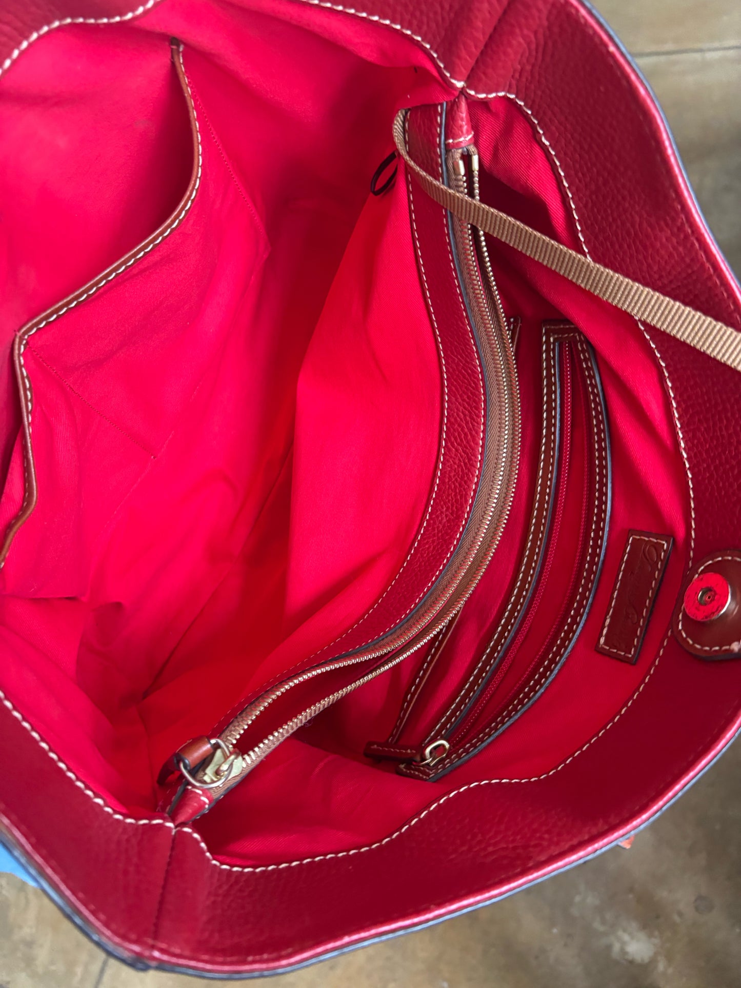DOONEY & BOURKE Red PEBBLED Purse