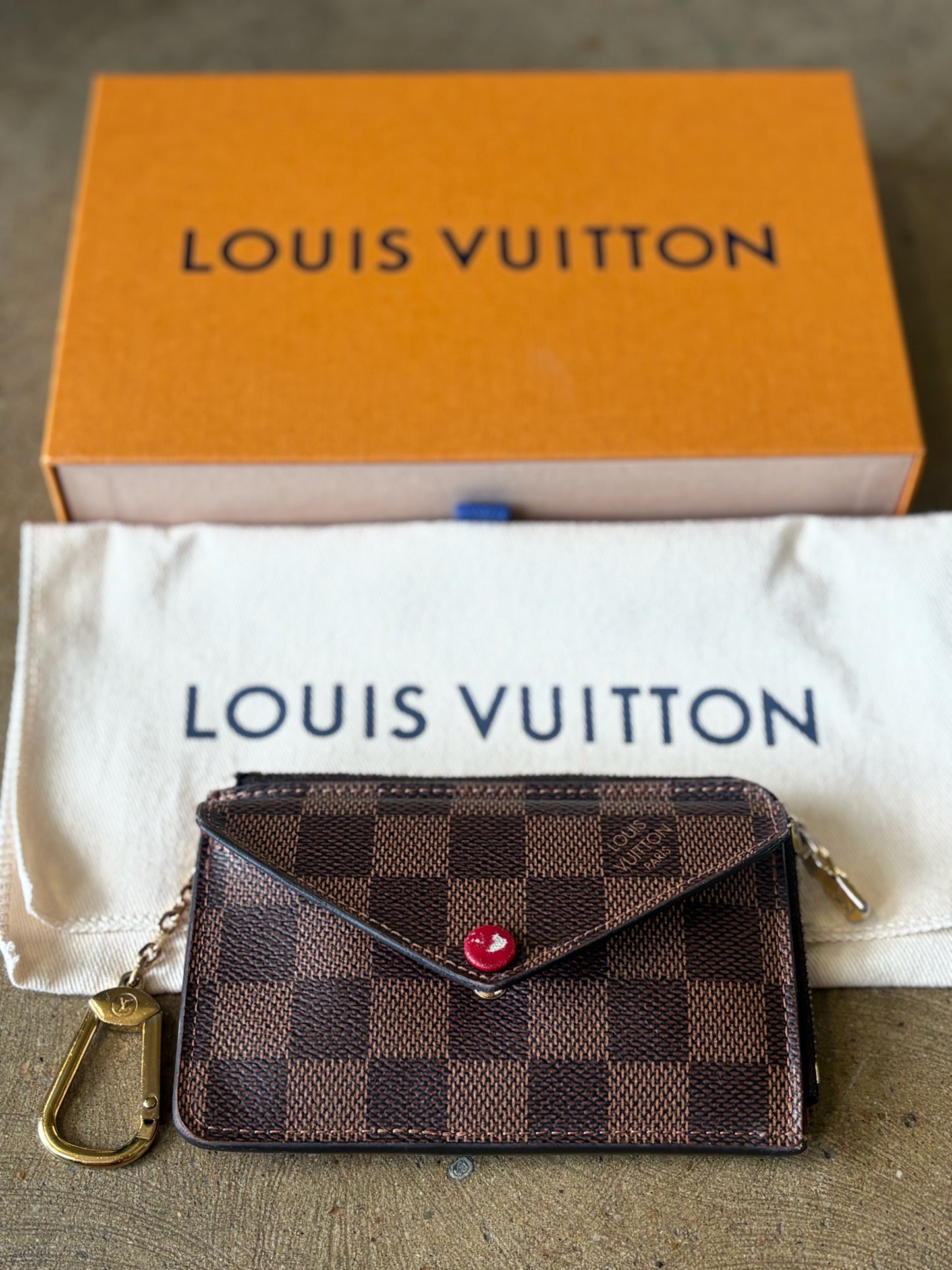 Louis Vuitton Brown Damier Wallet/Wristlet