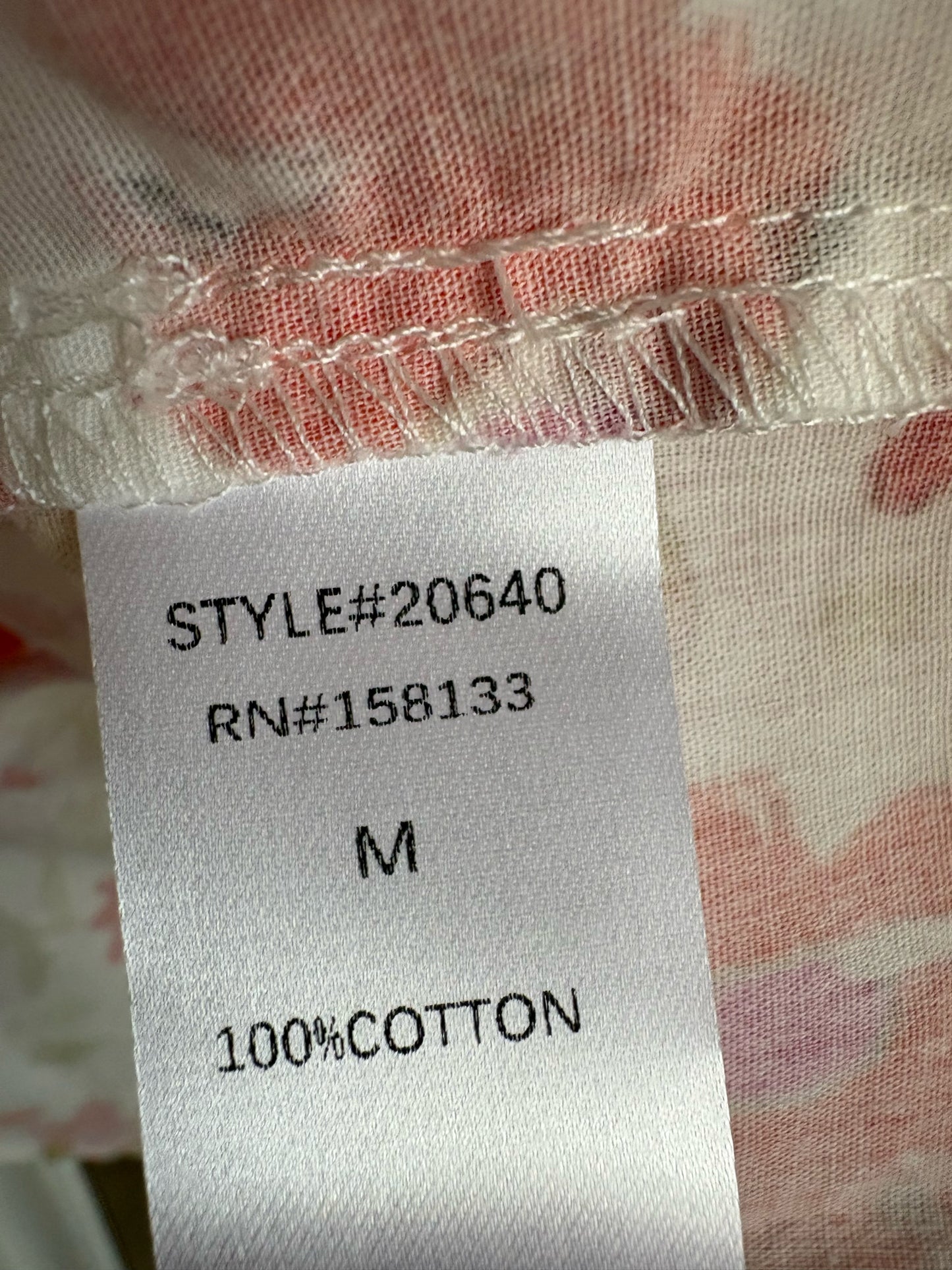 staccato Size M Red/Wht/Pink Top