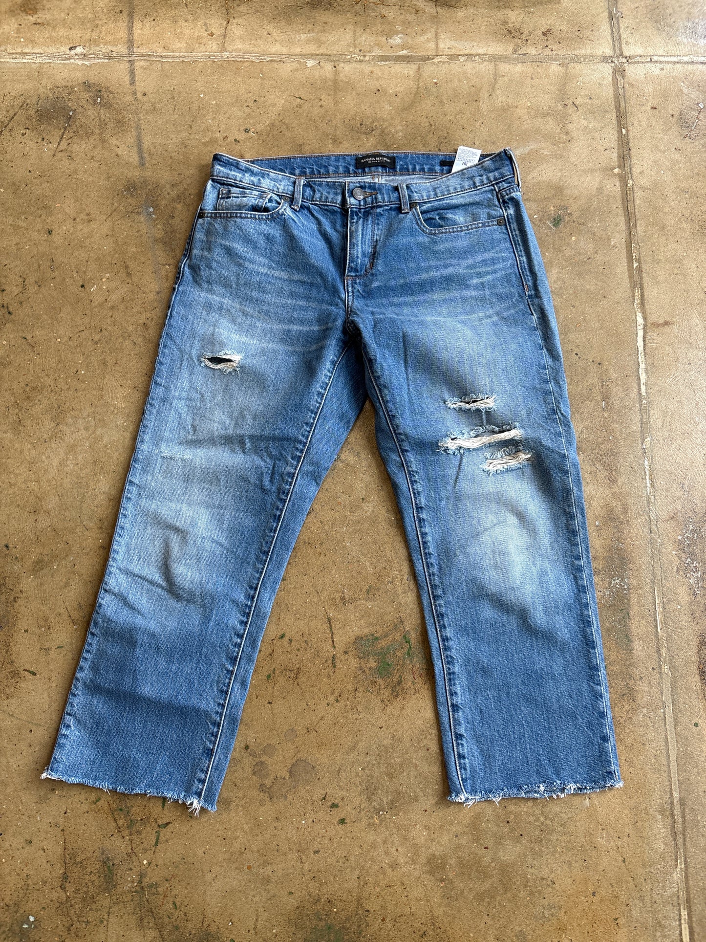 Banana Republic Size 28 Denim distressed Jeans