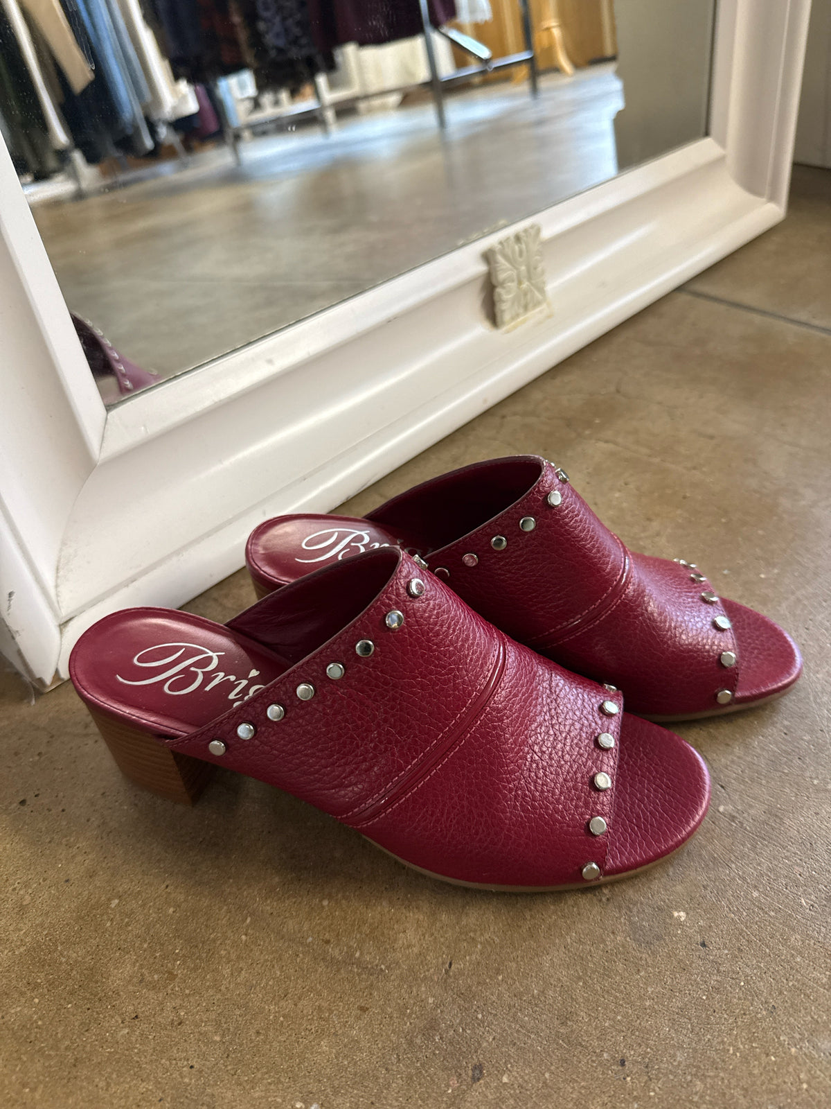 Brighton Shoe Size 6.5 Red Wedge