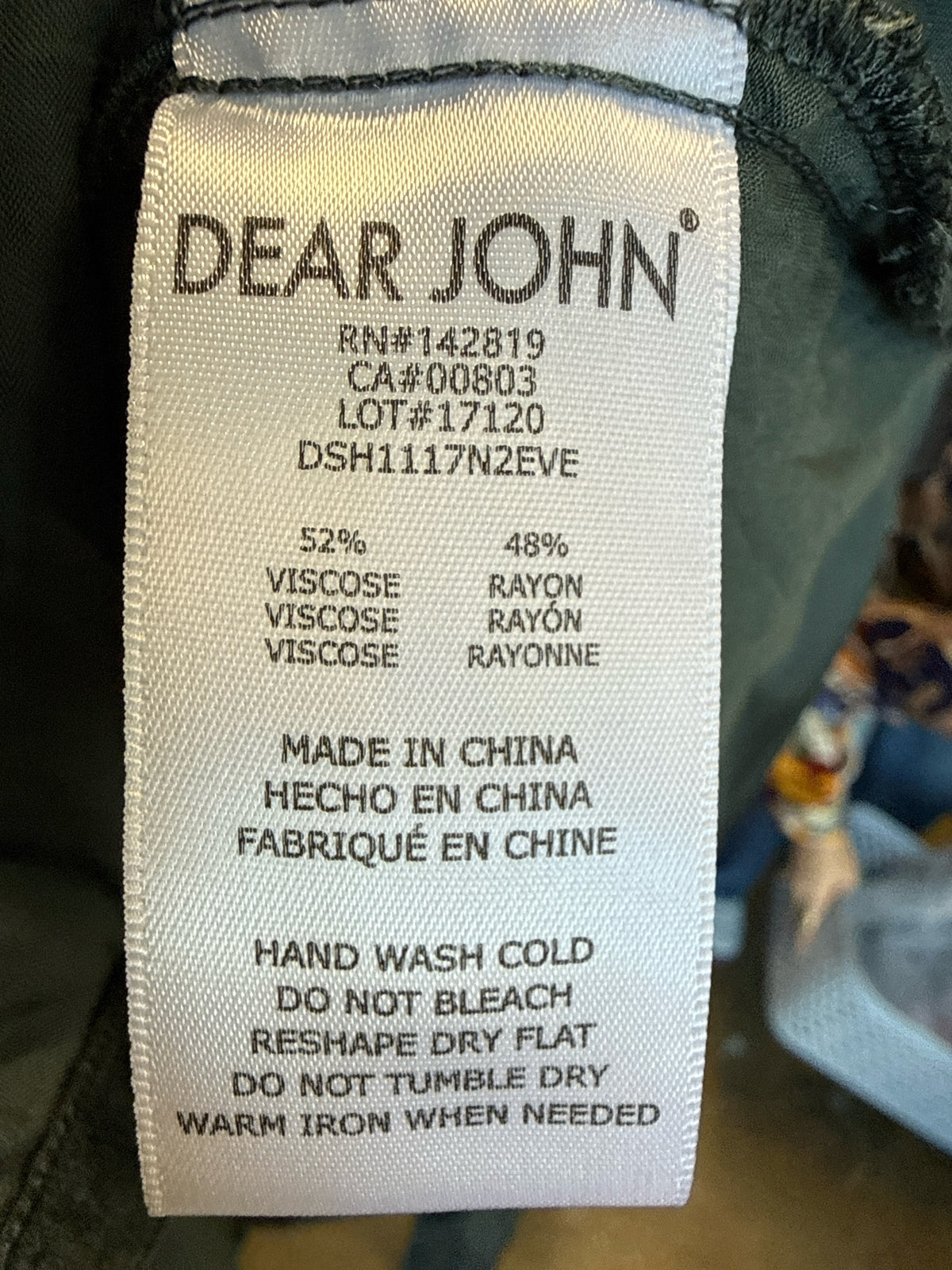 Dear John Size XL Green Top