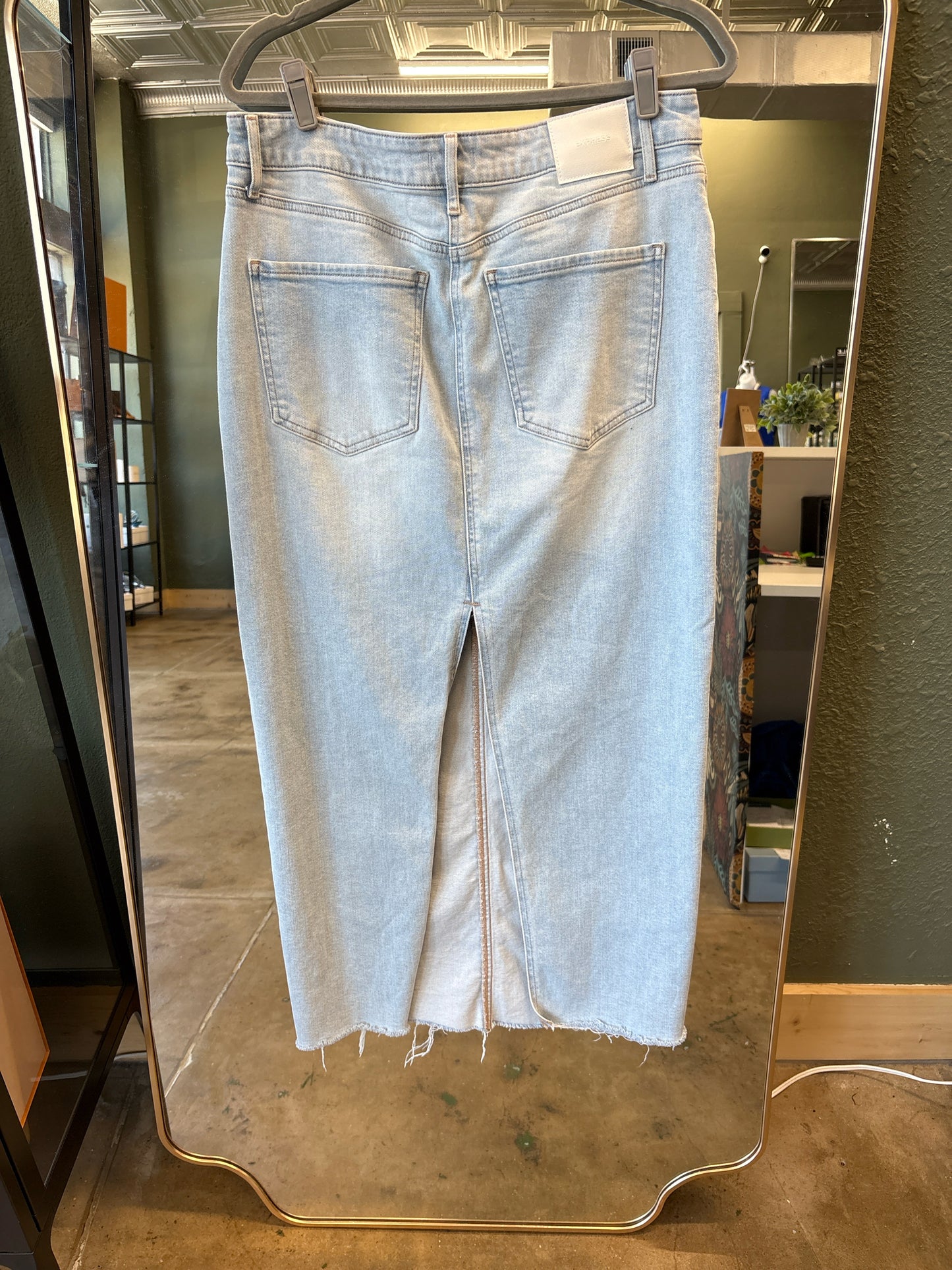 EXPRESS Size 10 Lighter Jean Skirt