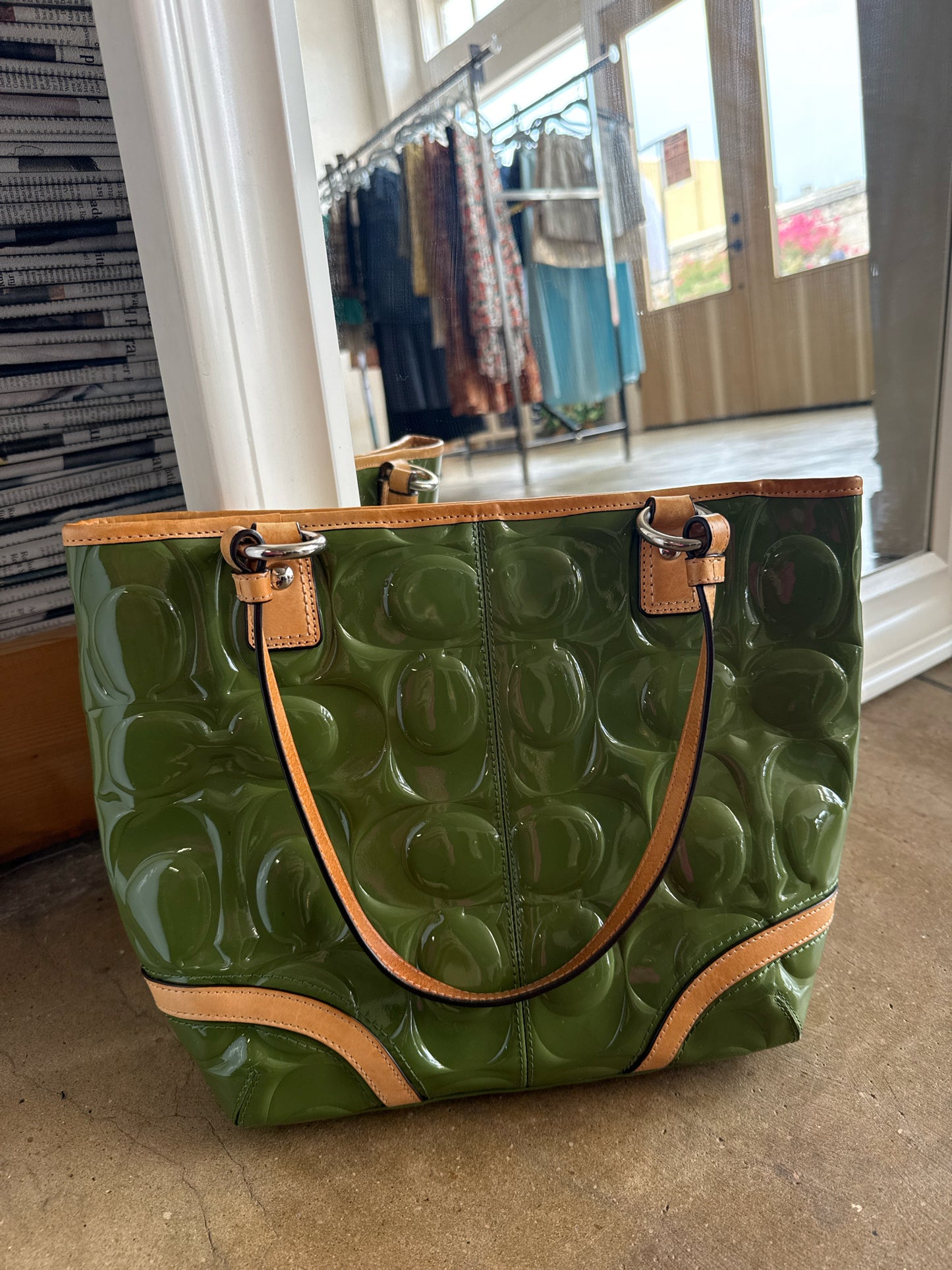 COACH Green Purse