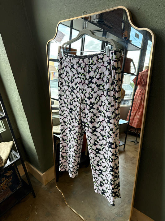 Banana Republic Size 10 Navy/Purple Pants