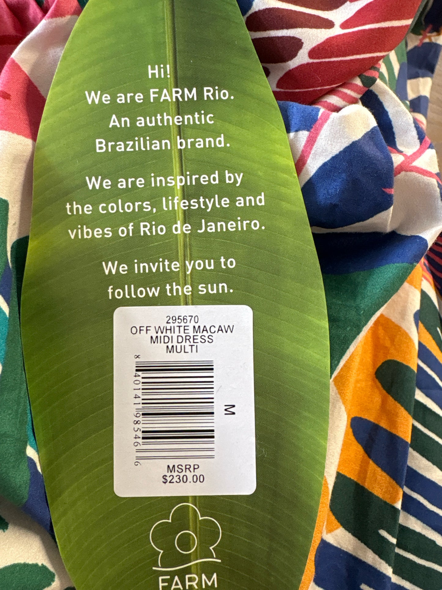 Farm RIO Size M multi Dress