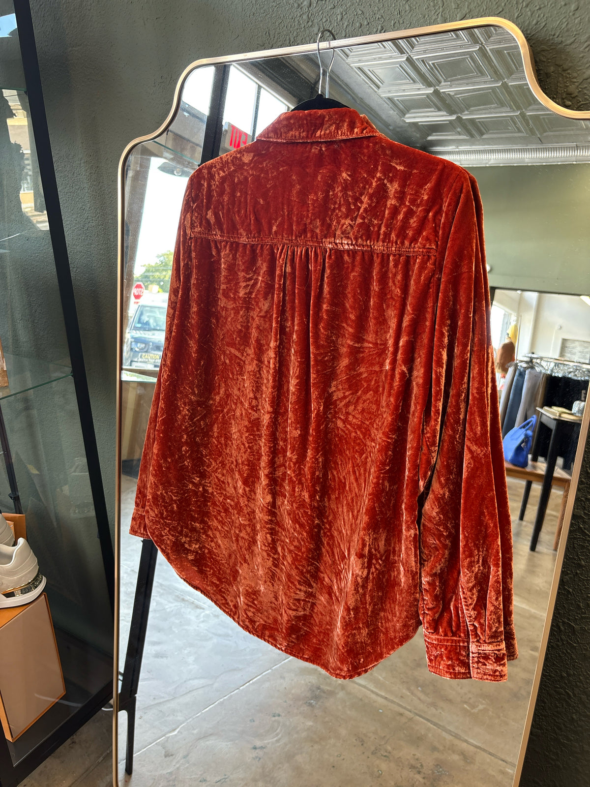 Pilcro Size S Burnt Dark Orange Top