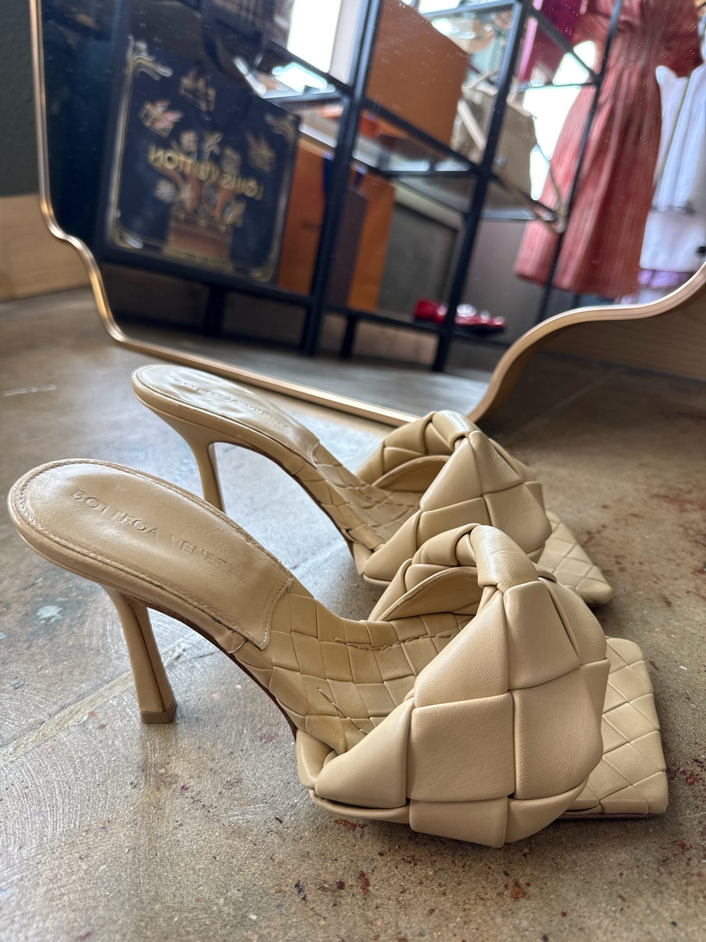 Bottega Veneta Shoe Size 38.5 Tan Heels