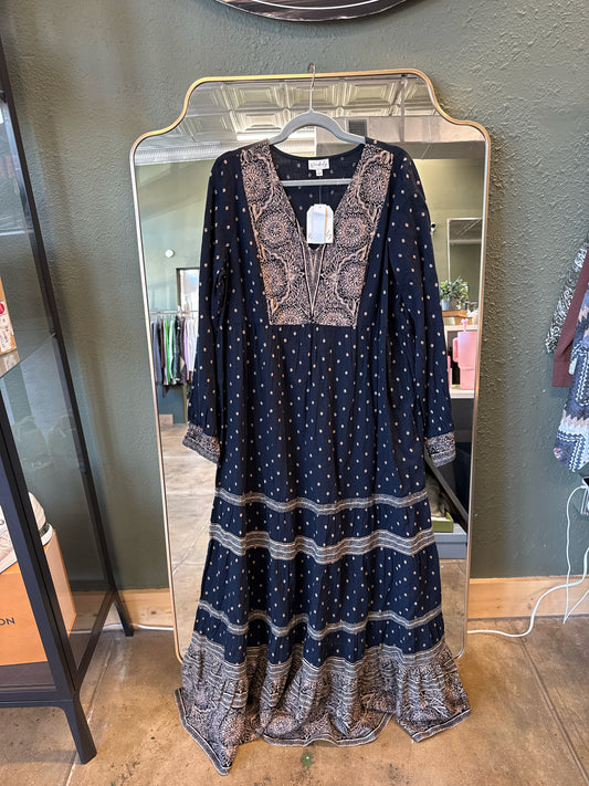 Wonderly Size L Navy Dress