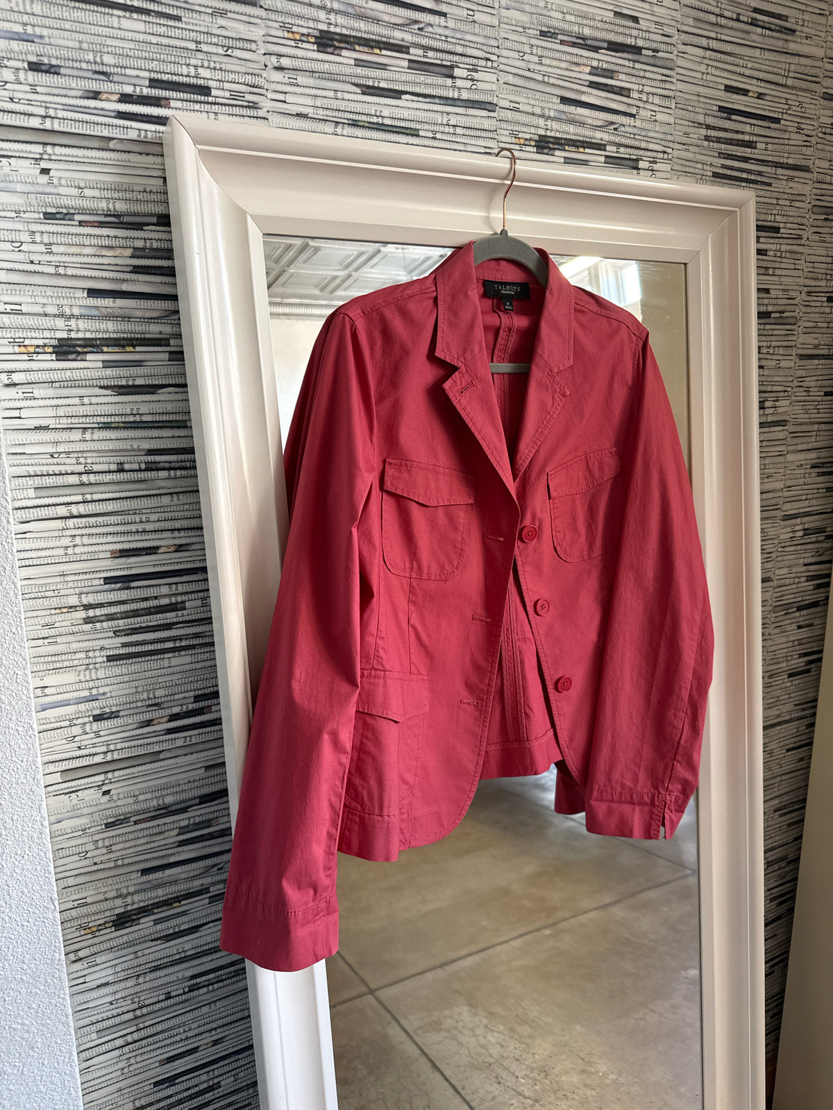 TALBOTS Size 10 Red Jacket