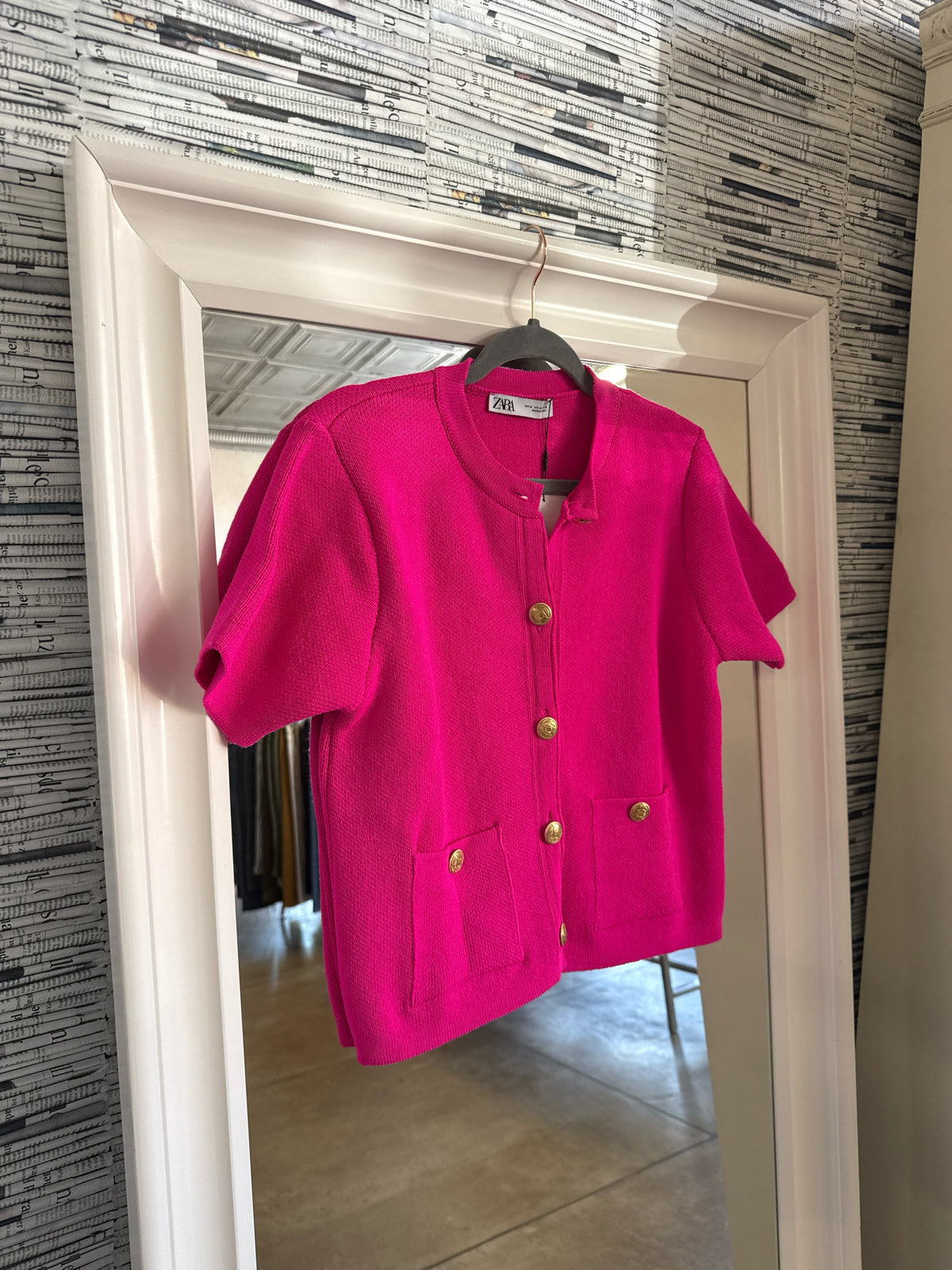 ZARA Size M Pink Top