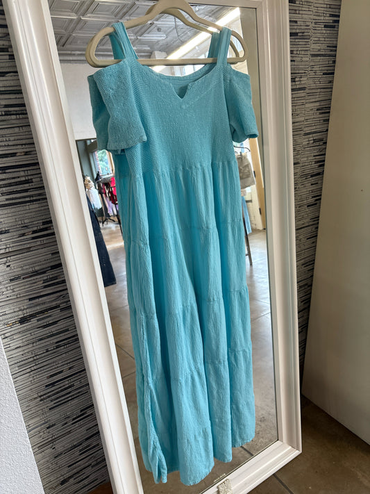 Dunes Size M Aqua Dress