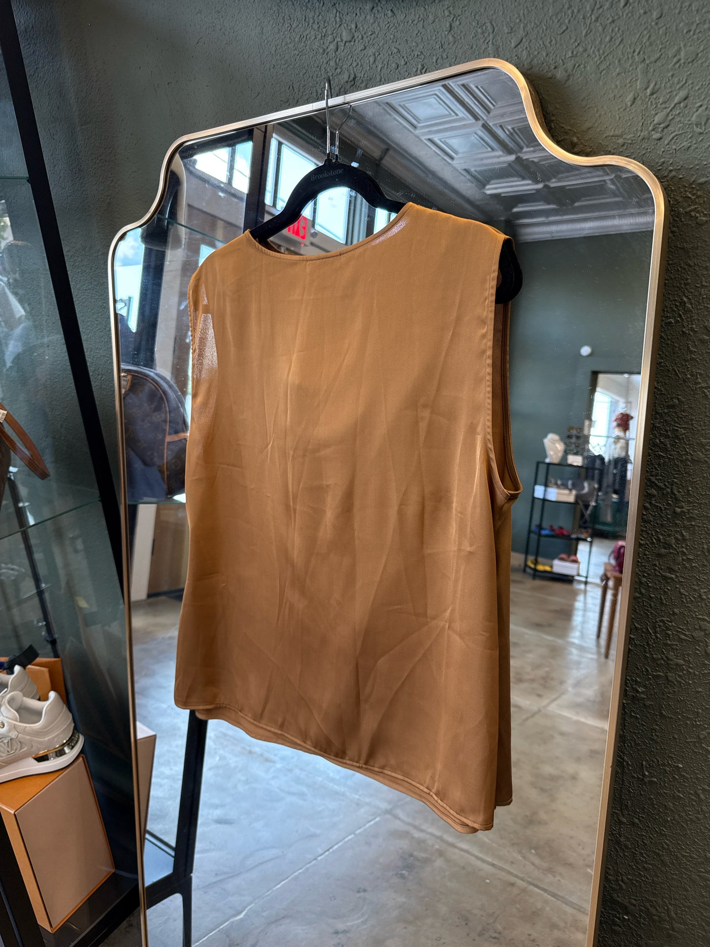 halogen Size L Brown Top